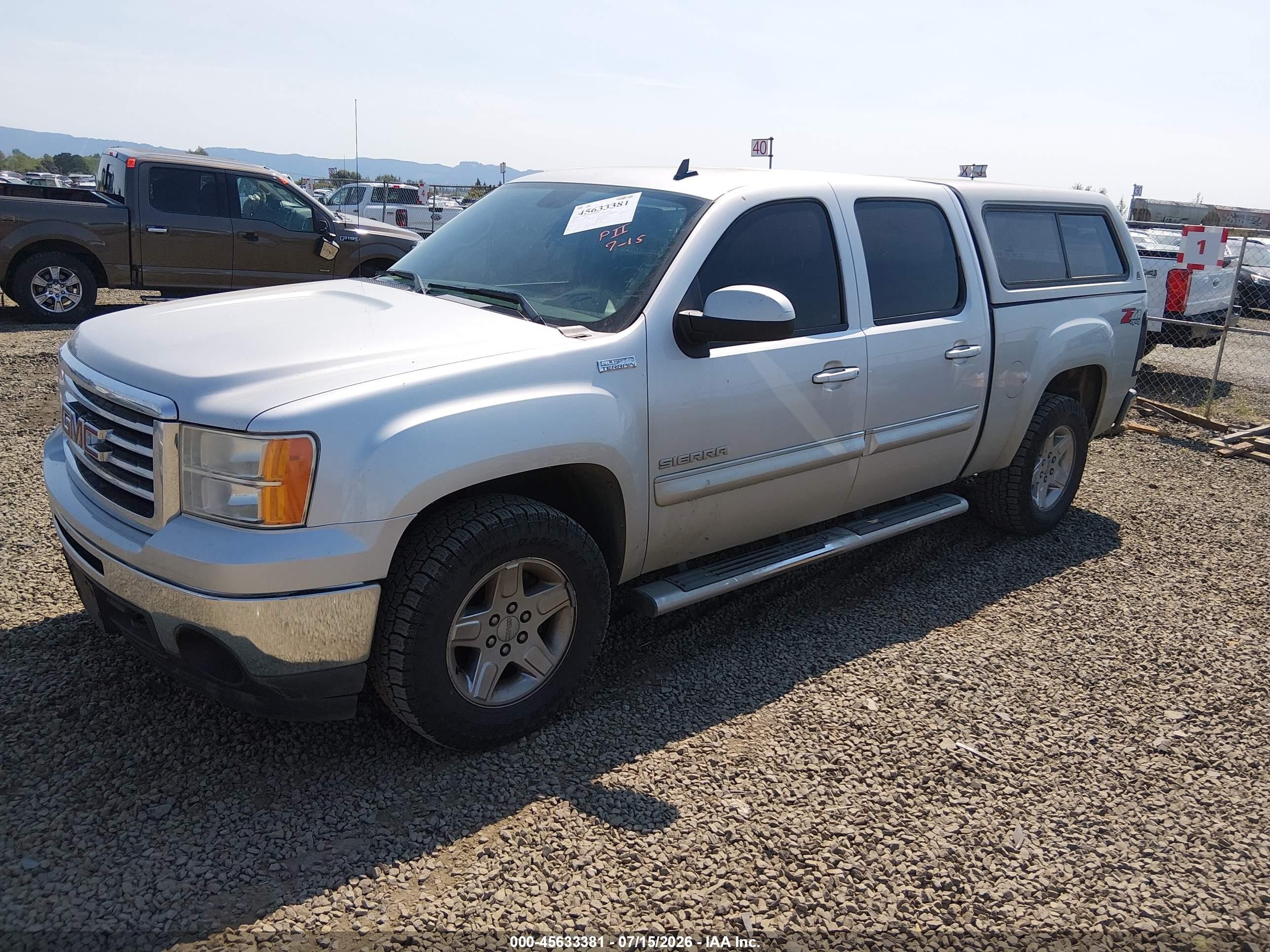2011 Gmc Sierra 1500 Slt Silver vin: 3GTP2WE34BG153767