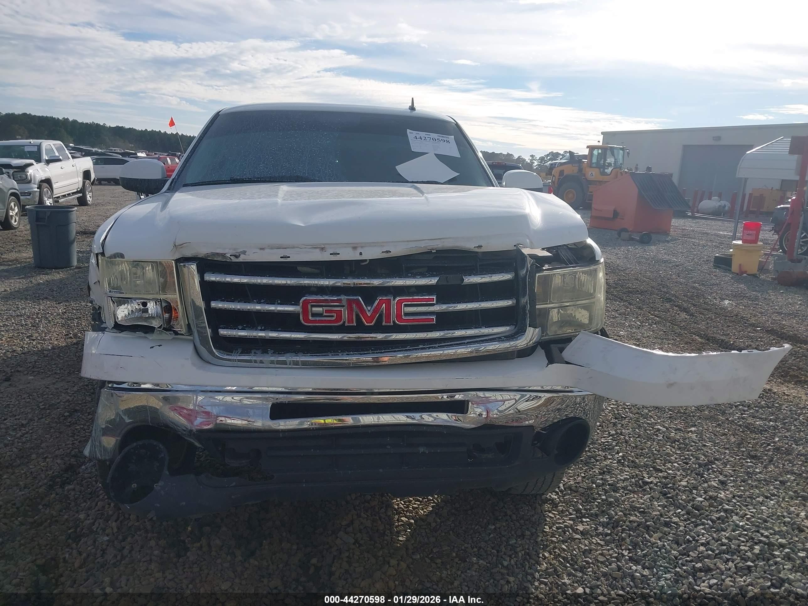 2011 Gmc Sierra 1500 Slt White vin: 3GTP2WE35BG278535