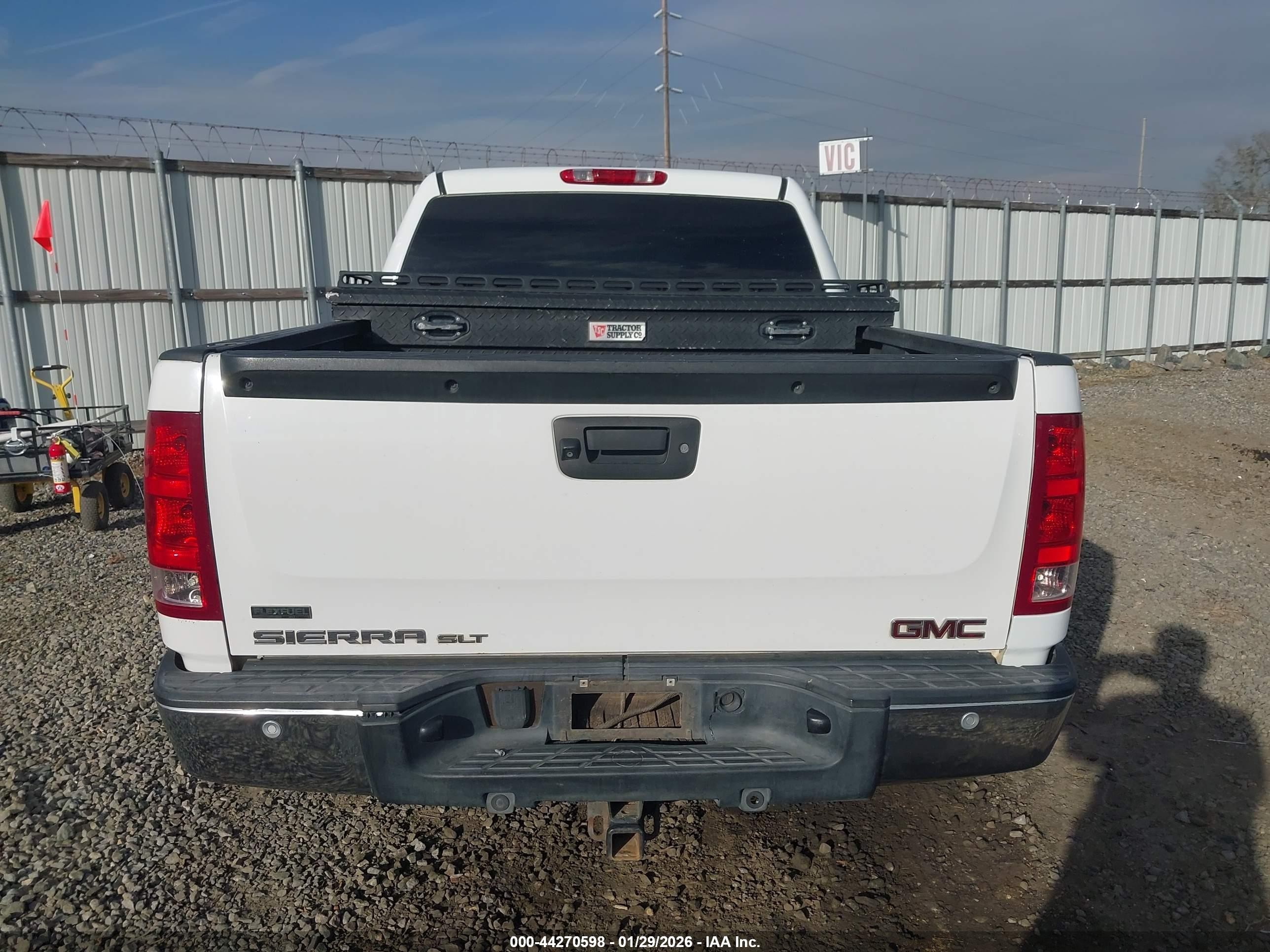 2011 Gmc Sierra 1500 Slt White vin: 3GTP2WE35BG278535