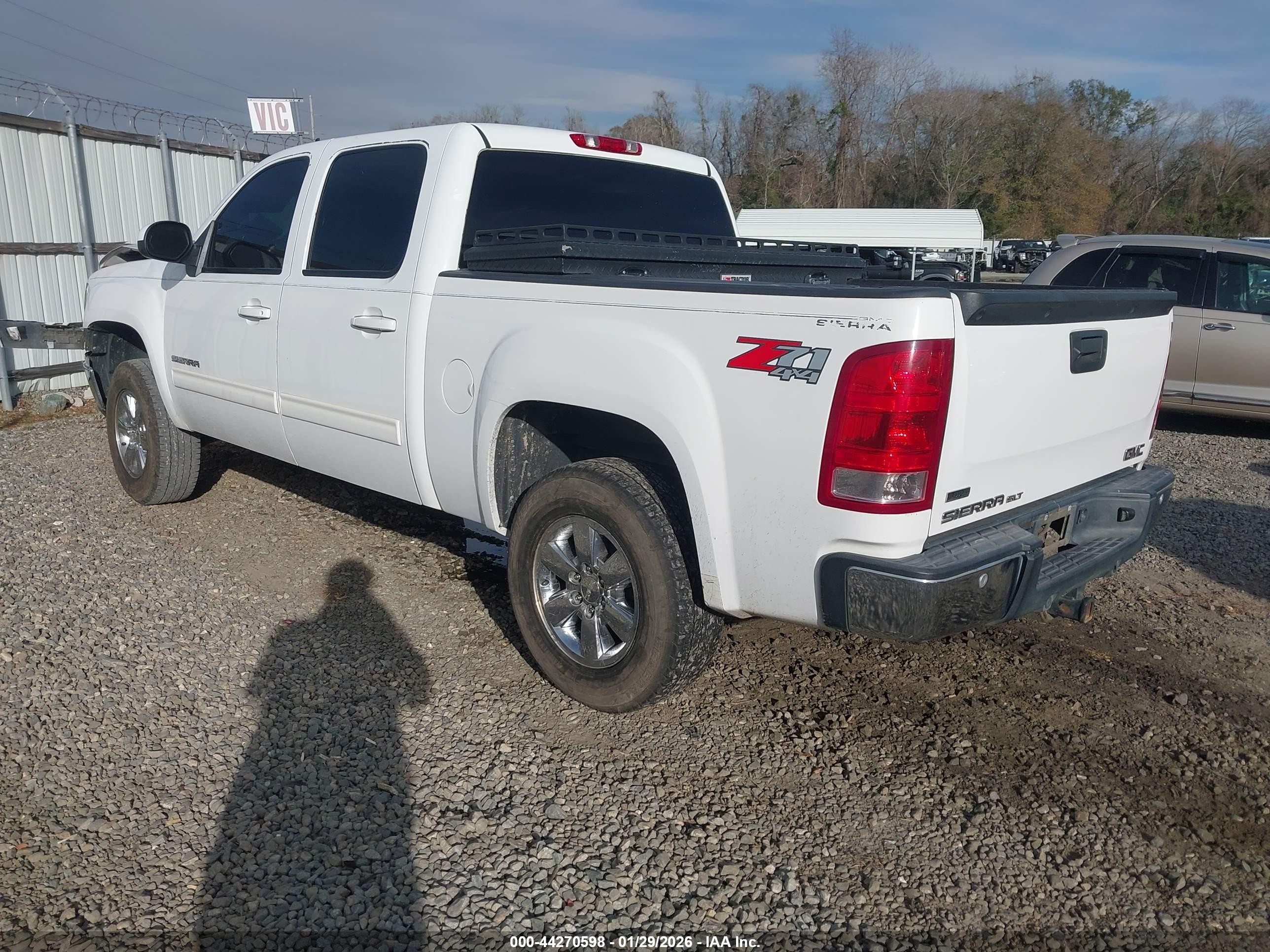 2011 Gmc Sierra 1500 Slt White vin: 3GTP2WE35BG278535