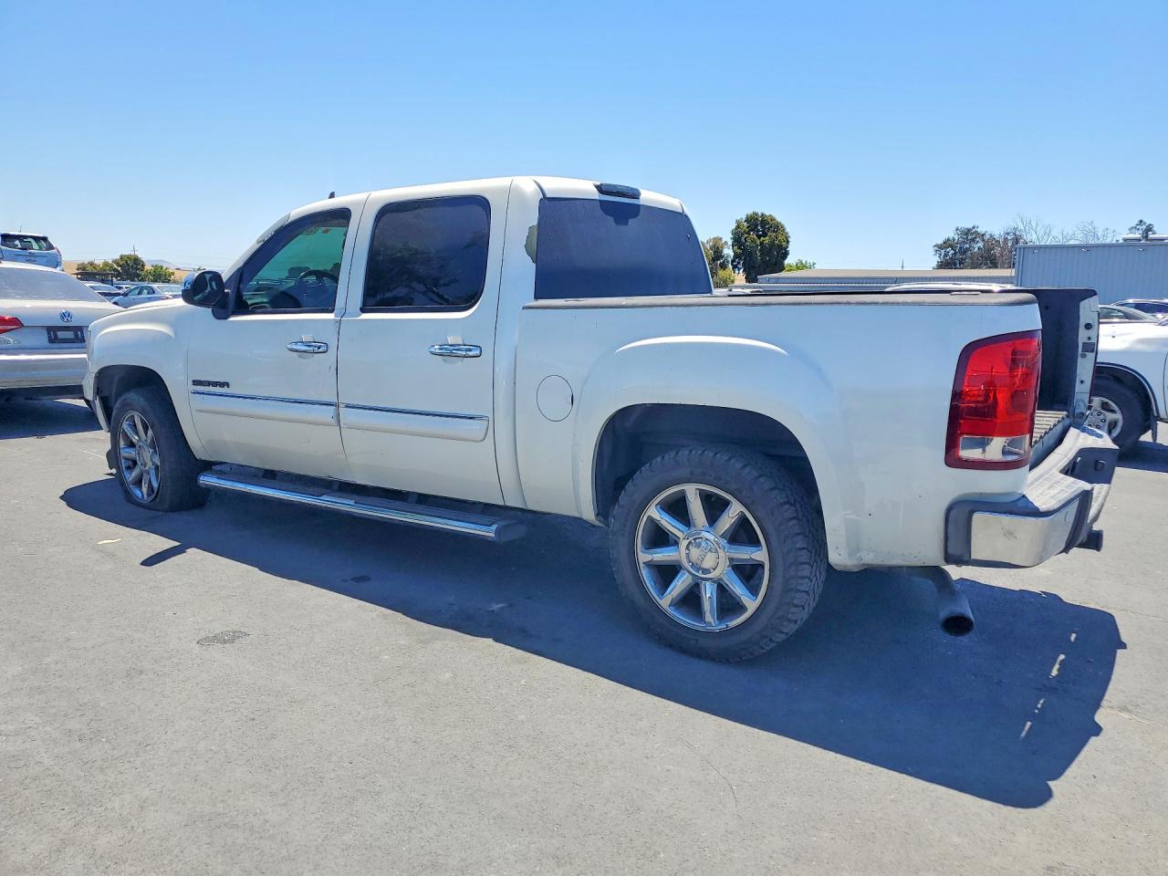 2011 Gmc Sierra K1500 Slt White vin: 3GTP2WE36BG227657