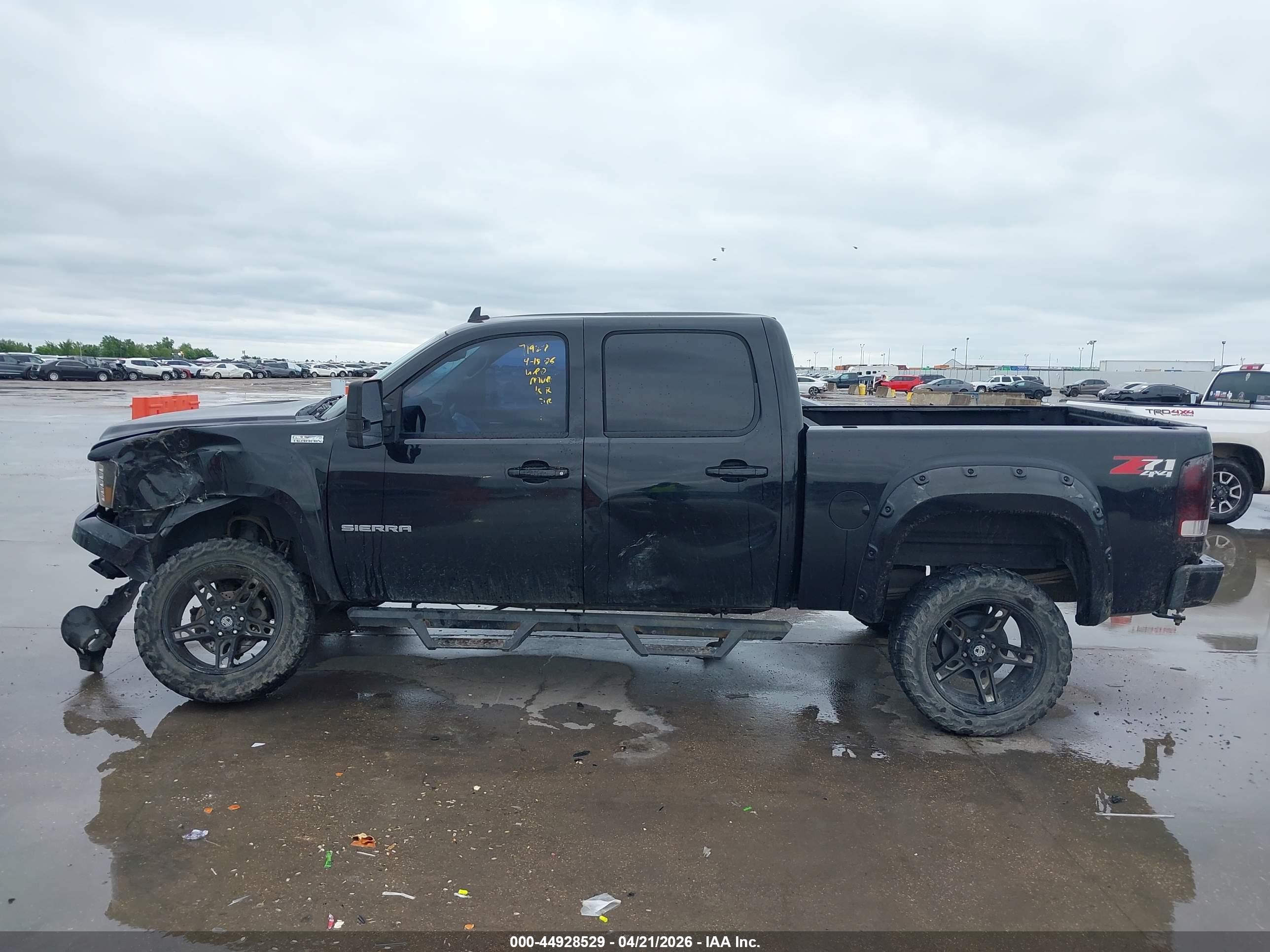 2011 Gmc Sierra 1500 Slt Черный vin: 3GTP2WE36BG282240