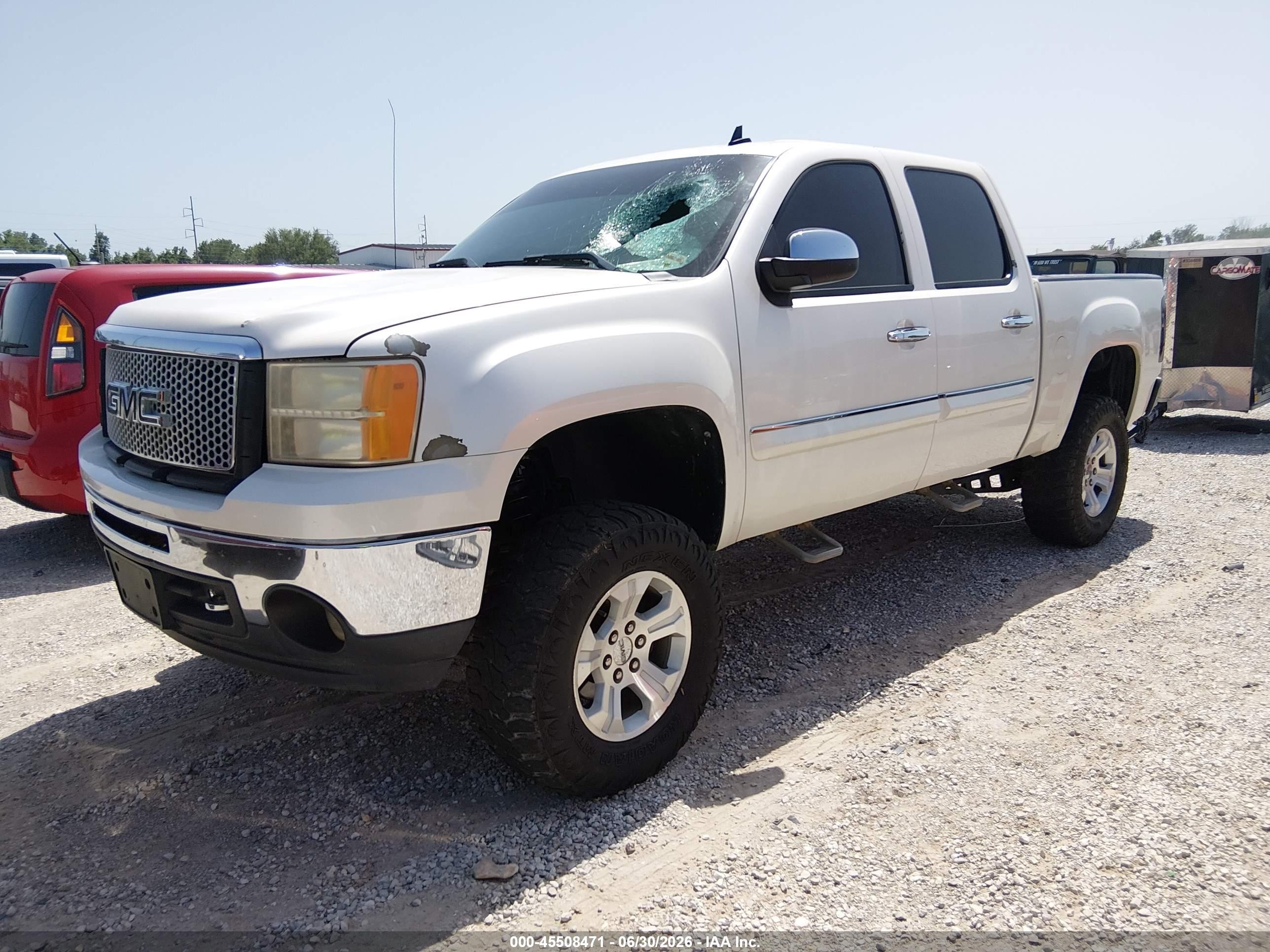 2011 Gmc Sierra 1500 Slt White vin: 3GTP2WE36BG365053
