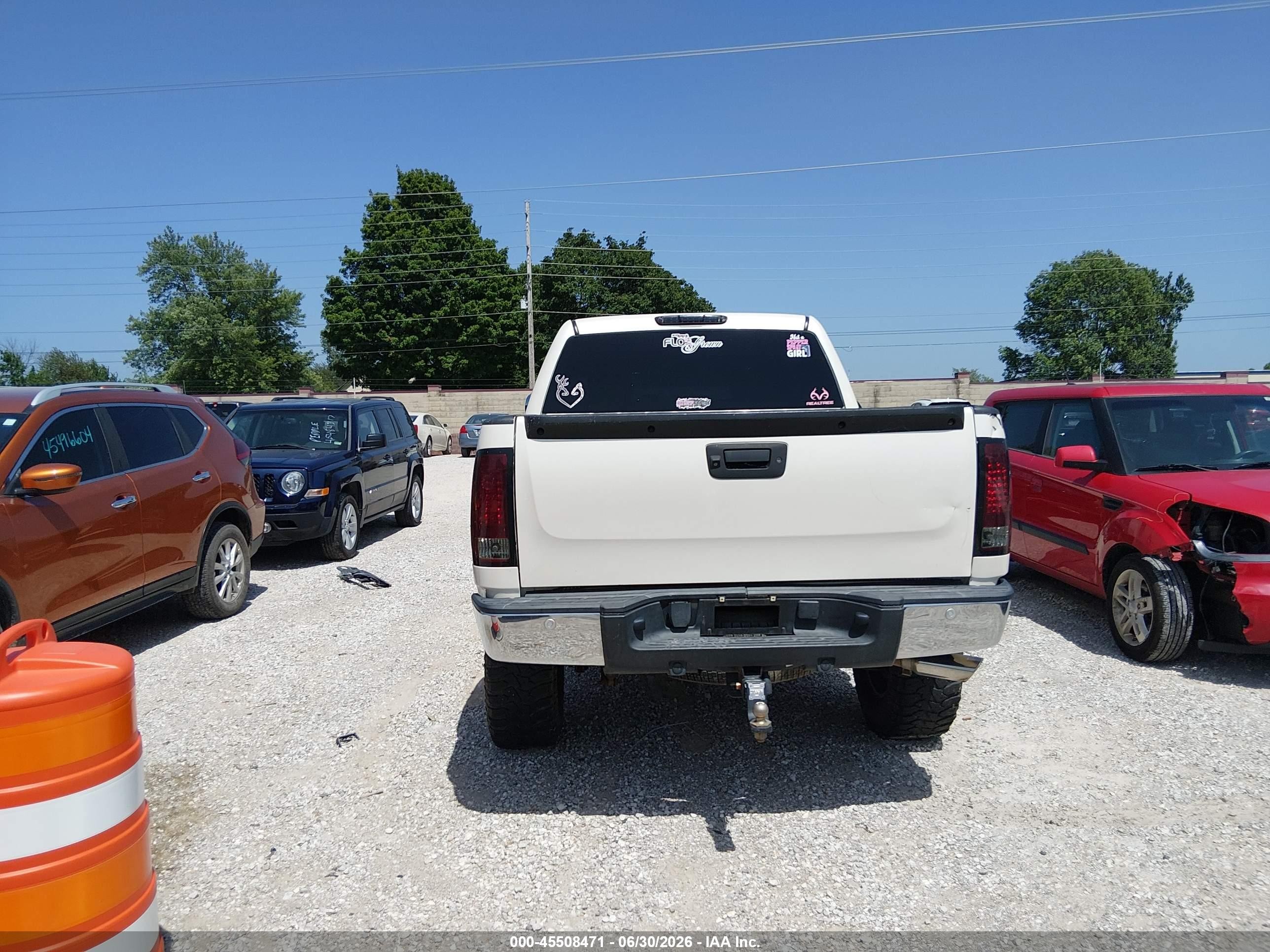 2011 Gmc Sierra 1500 Slt White vin: 3GTP2WE36BG365053