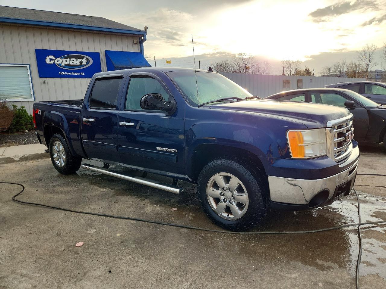 2011 Gmc Sierra K1500 Slt Blue vin: 3GTP2WE37BG141838