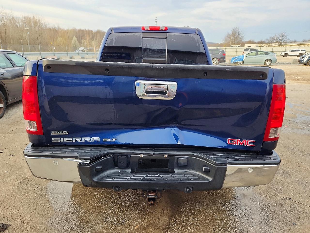 2011 Gmc Sierra K1500 Slt Blue vin: 3GTP2WE37BG141838
