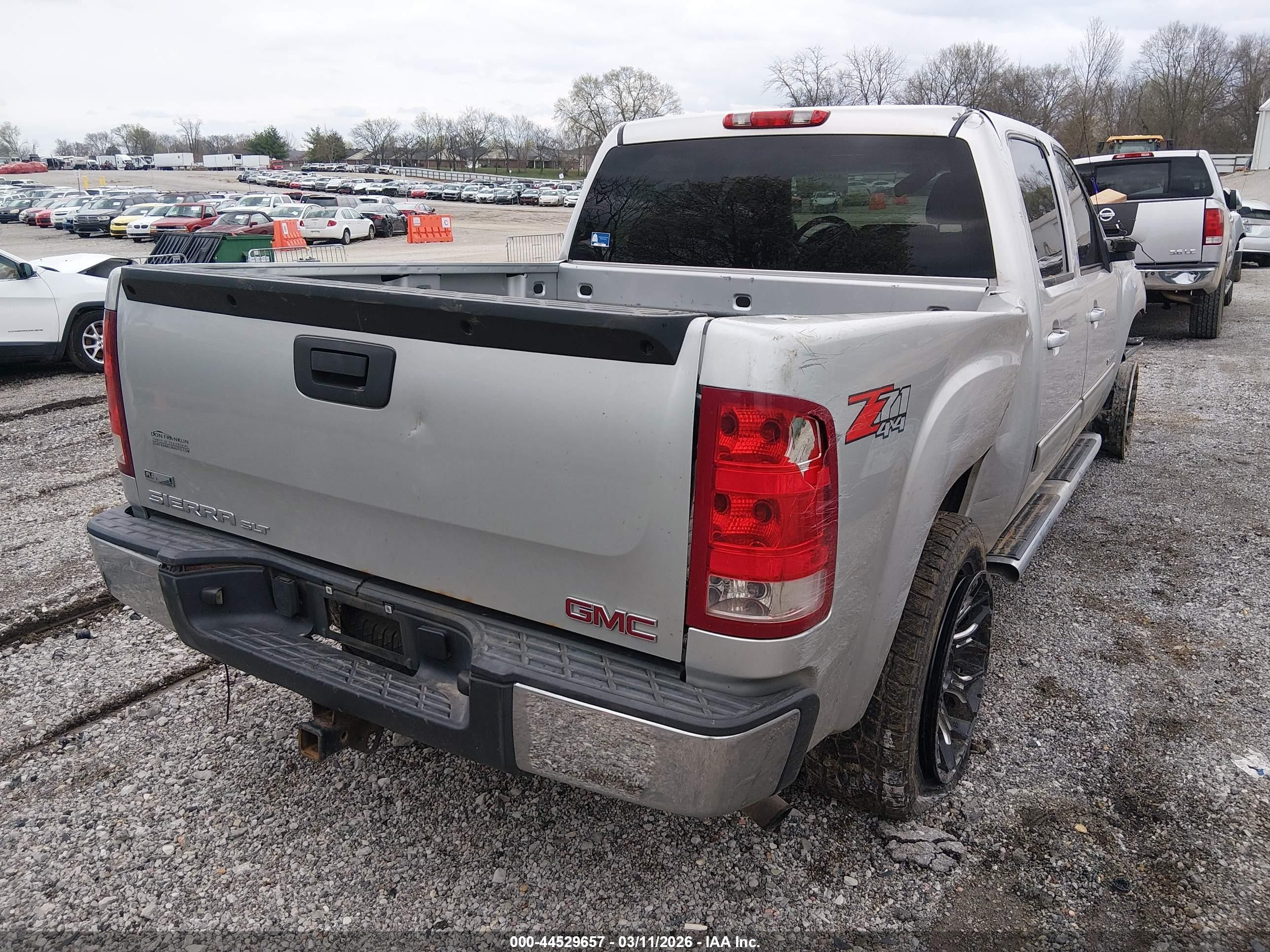 2011 Gmc Sierra 1500 Slt Silver vin: 3GTP2WE37BG235329