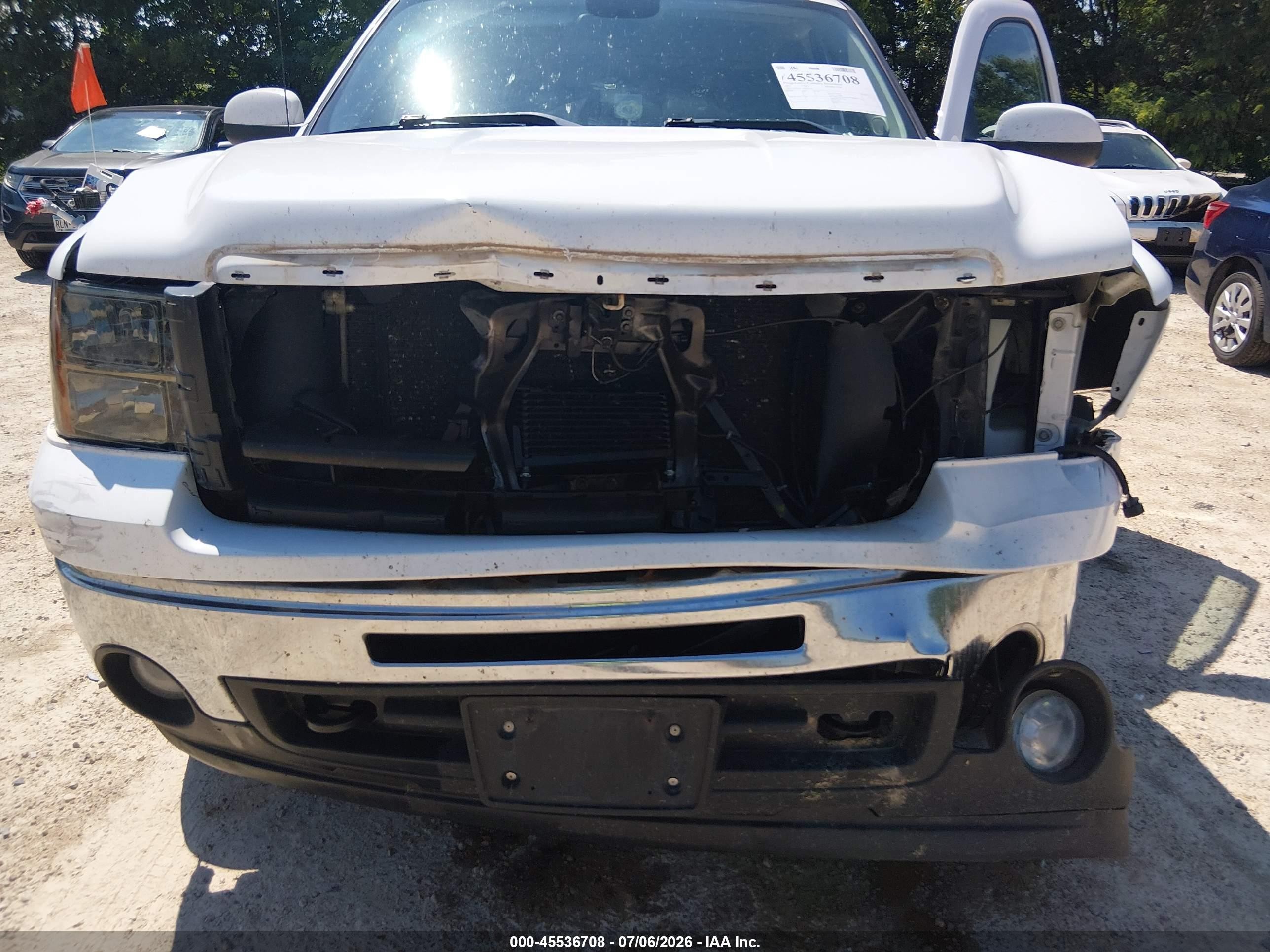 2011 Gmc Sierra 1500 Slt White vin: 3GTP2WE38BG214103