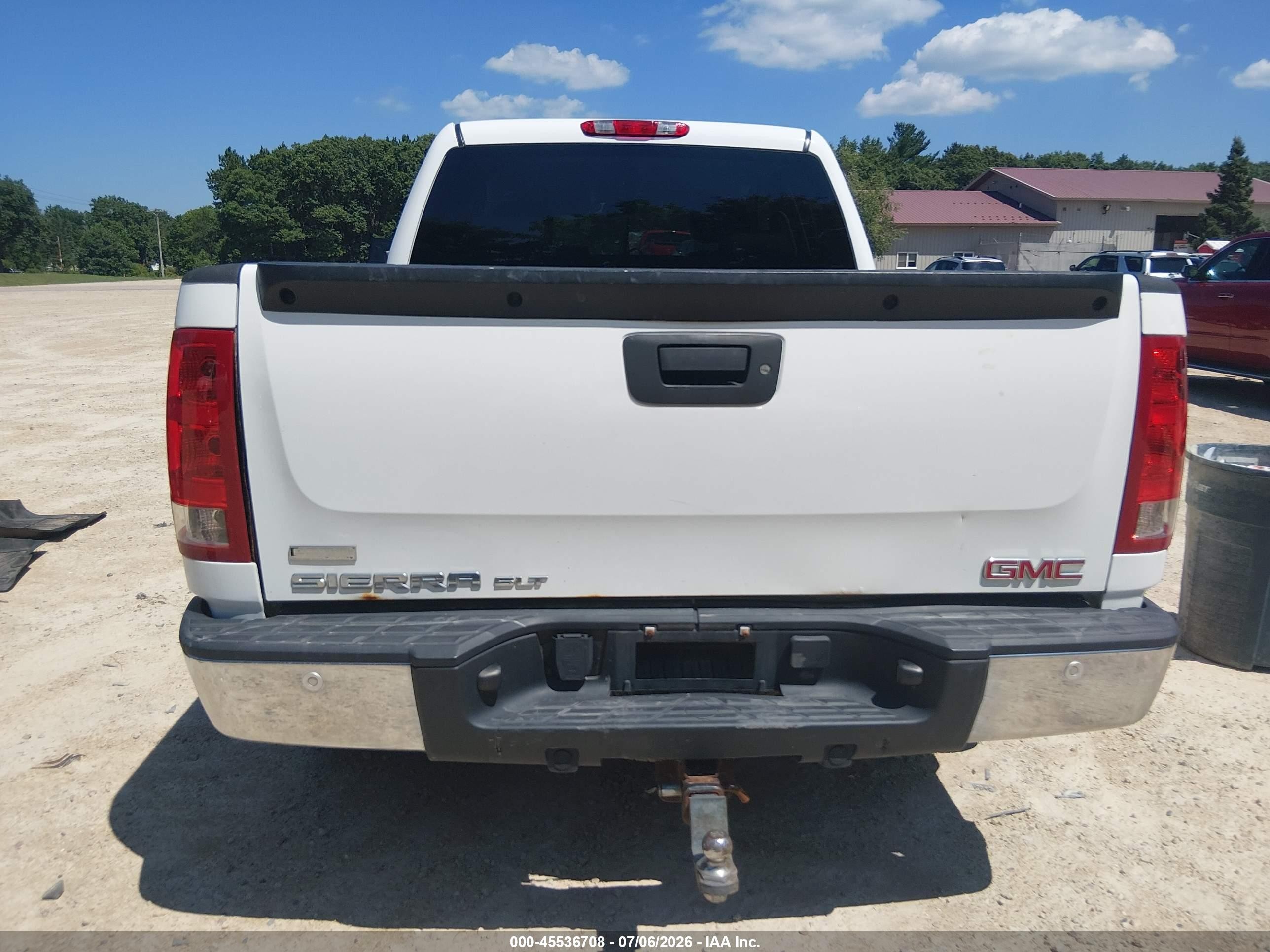 2011 Gmc Sierra 1500 Slt White vin: 3GTP2WE38BG214103