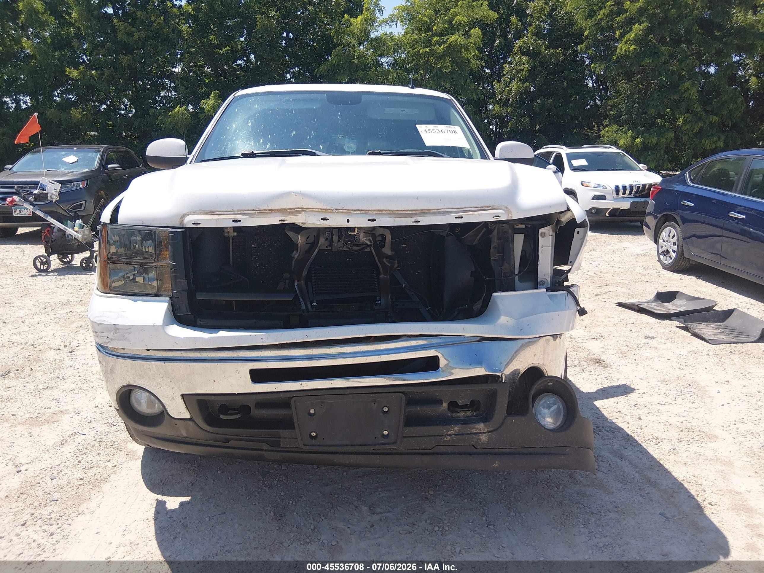2011 Gmc Sierra 1500 Slt White vin: 3GTP2WE38BG214103