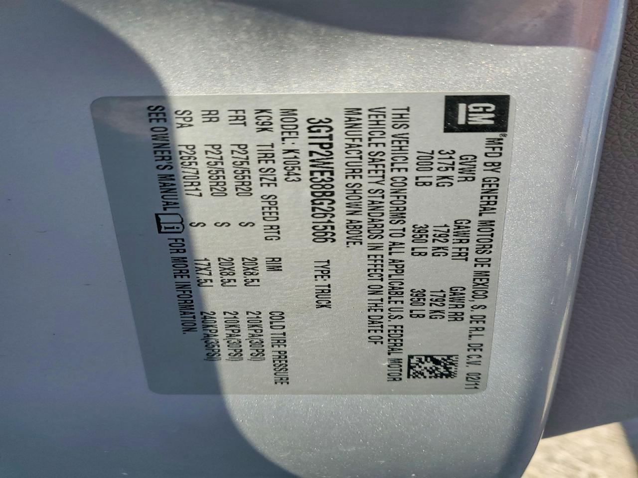 2011 Gmc Sierra K1500 Slt Silver vin: 3GTP2WE38BG261566