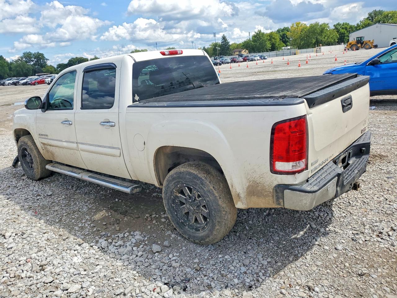 2011 Gmc Sierra K1500 Slt White vin: 3GTP2WE3XBG389419