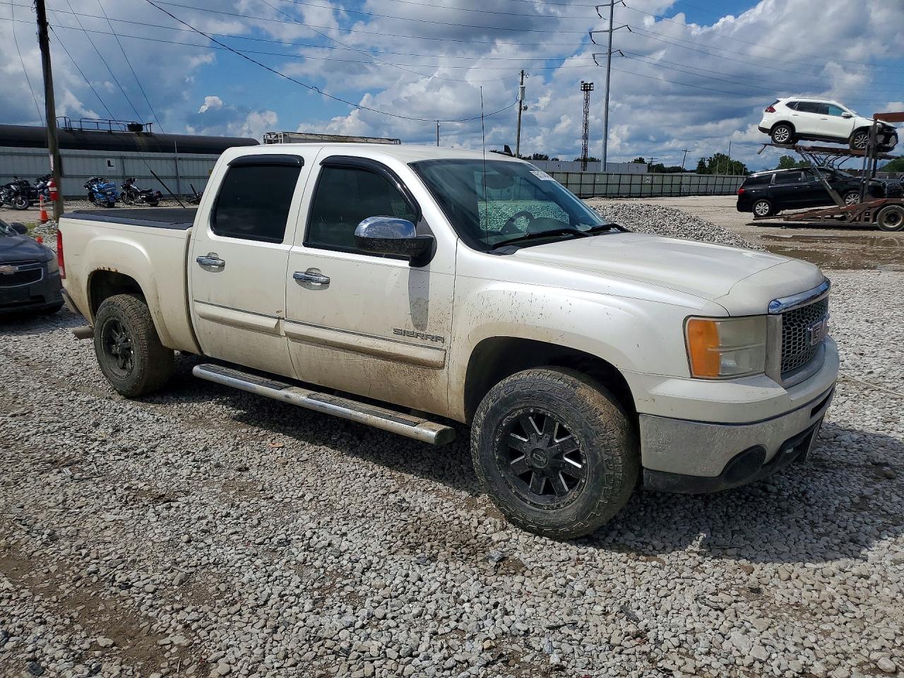 2011 Gmc Sierra K1500 Slt White vin: 3GTP2WE3XBG389419
