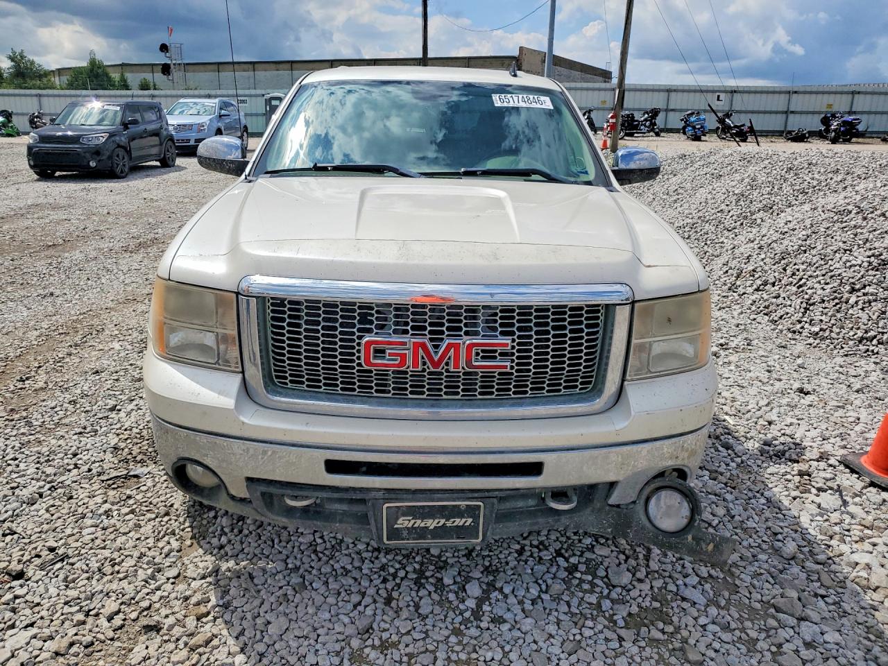 2011 Gmc Sierra K1500 Slt White vin: 3GTP2WE3XBG389419