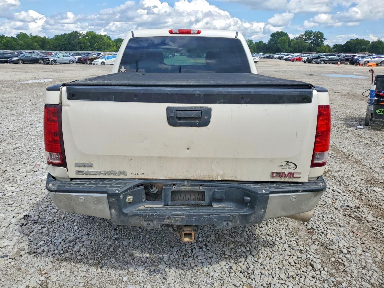 2011 Gmc Sierra K1500 Slt White vin: 3GTP2WE3XBG389419