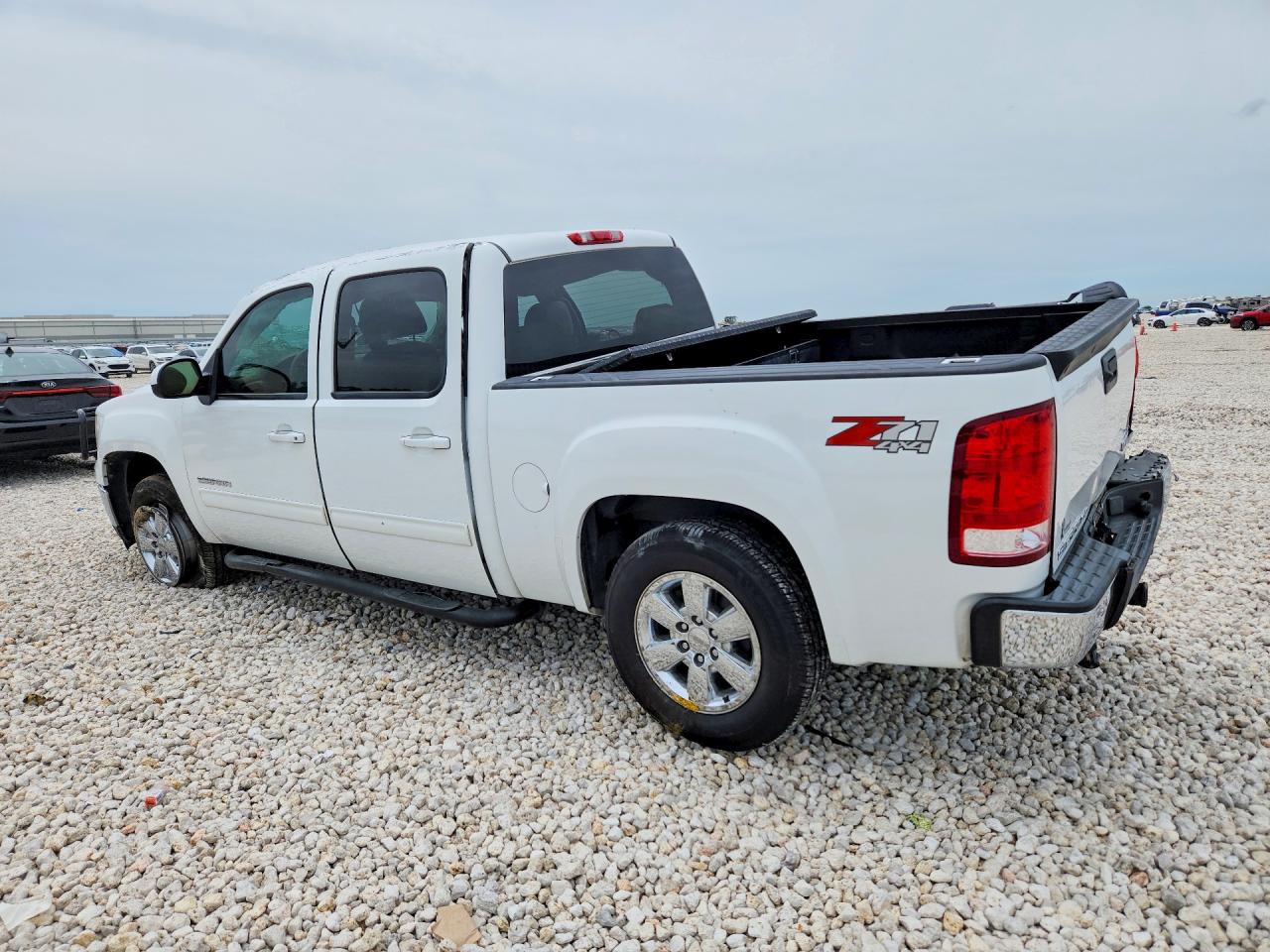 2012 Gmc Sierra K1500 Slt White vin: 3GTP2WE70CG218067