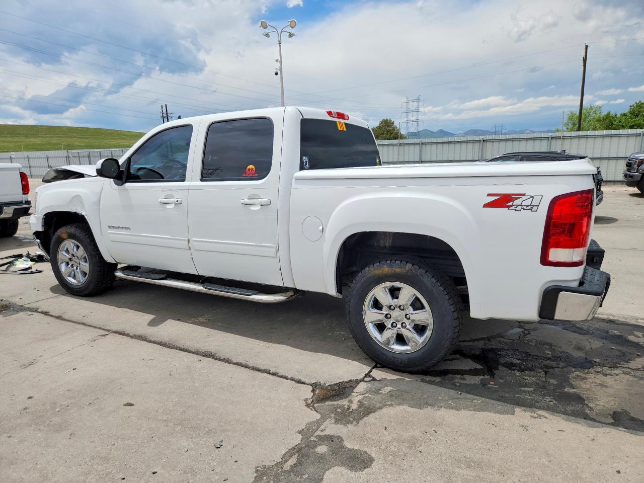 2012 Gmc Sierra K1500 Slt White vin: 3GTP2WE70CG251215