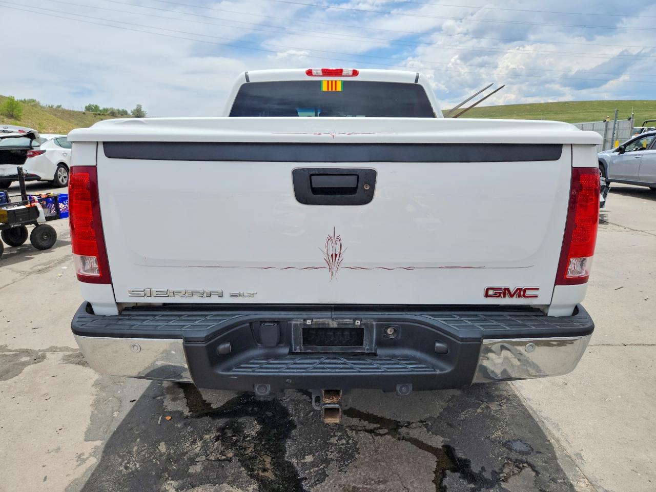 2012 Gmc Sierra K1500 Slt White vin: 3GTP2WE70CG251215