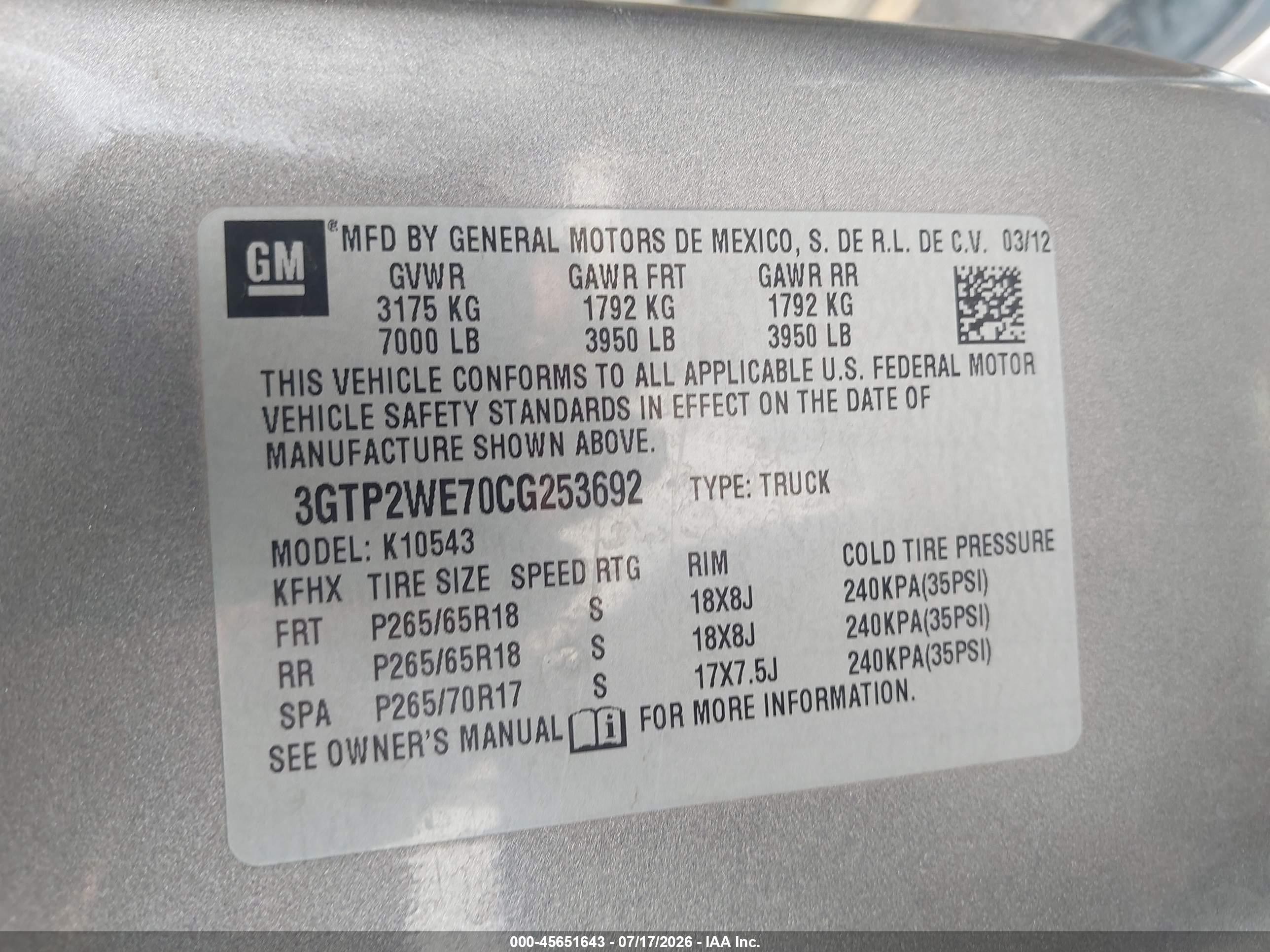 2012 Gmc Sierra 1500 Slt Tan vin: 3GTP2WE70CG253692