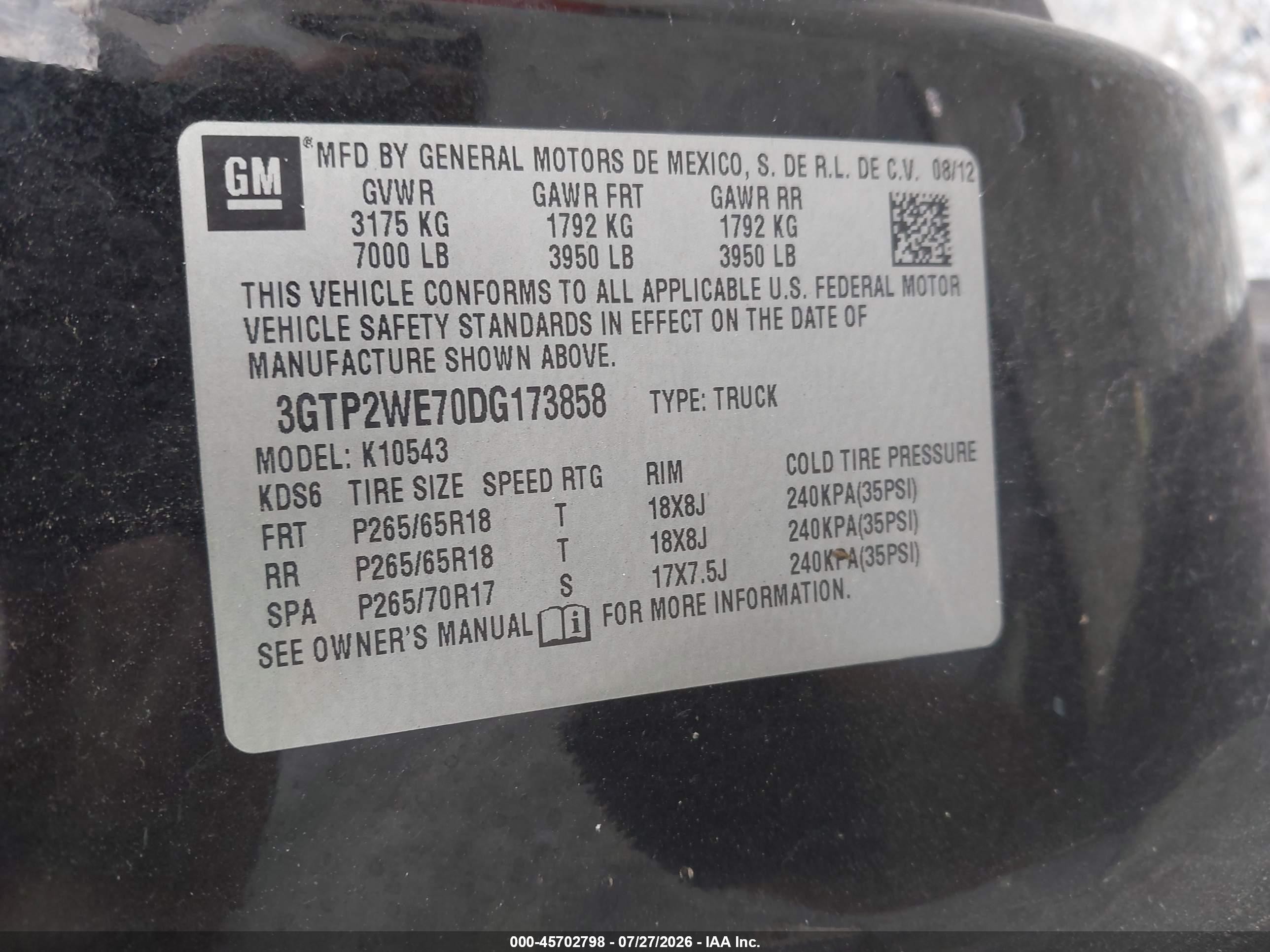 2013 Gmc Sierra 1500 Slt Black vin: 3GTP2WE70DG173858