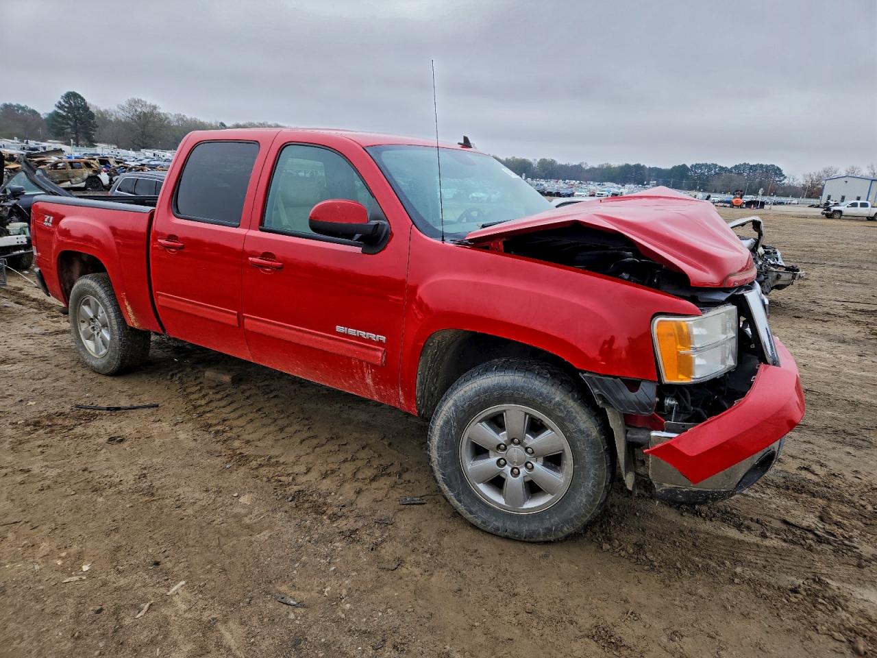 2013 Gmc Sierra K1500 Slt Red vin: 3GTP2WE70DG368035