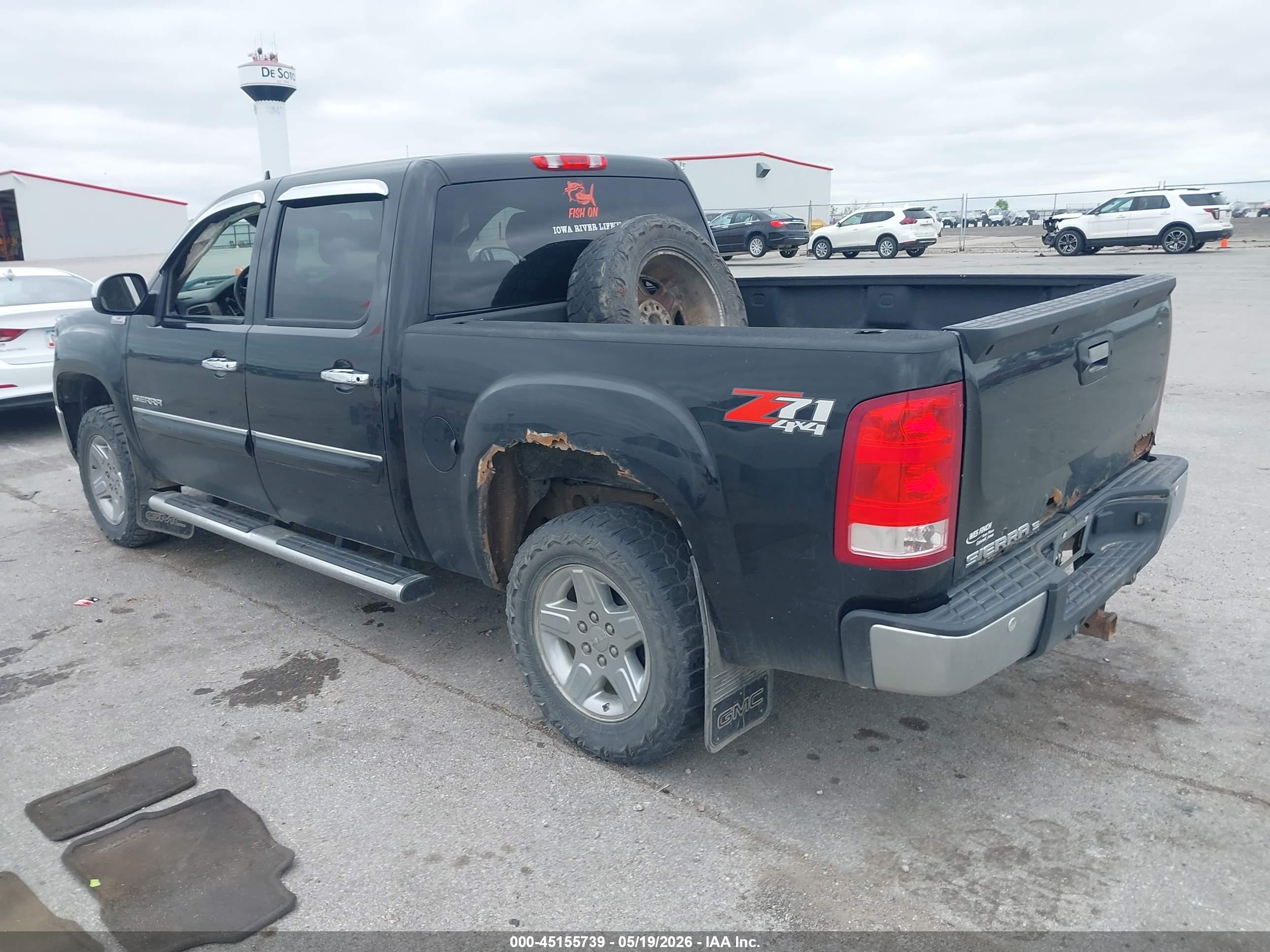 2013 Gmc Sierra 1500 Slt Черный vin: 3GTP2WE72DG211462