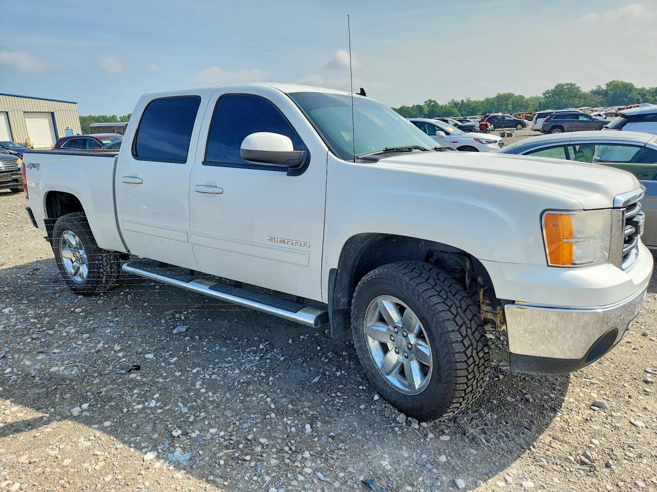 2013 Gmc Sierra K1500 Slt Белый vin: 3GTP2WE72DG377450