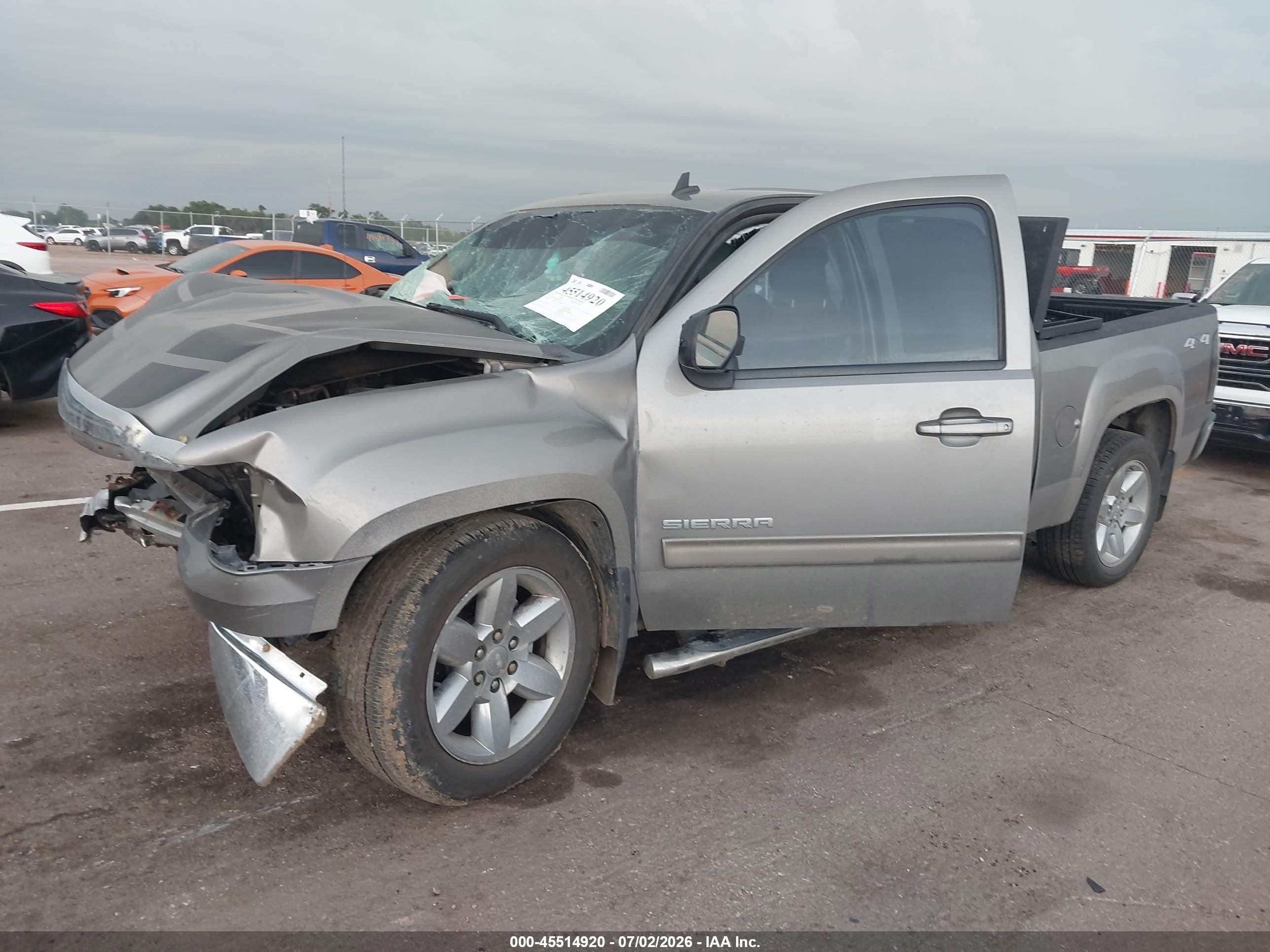 2013 Gmc Sierra 1500 Slt Gray vin: 3GTP2WE73DG134097