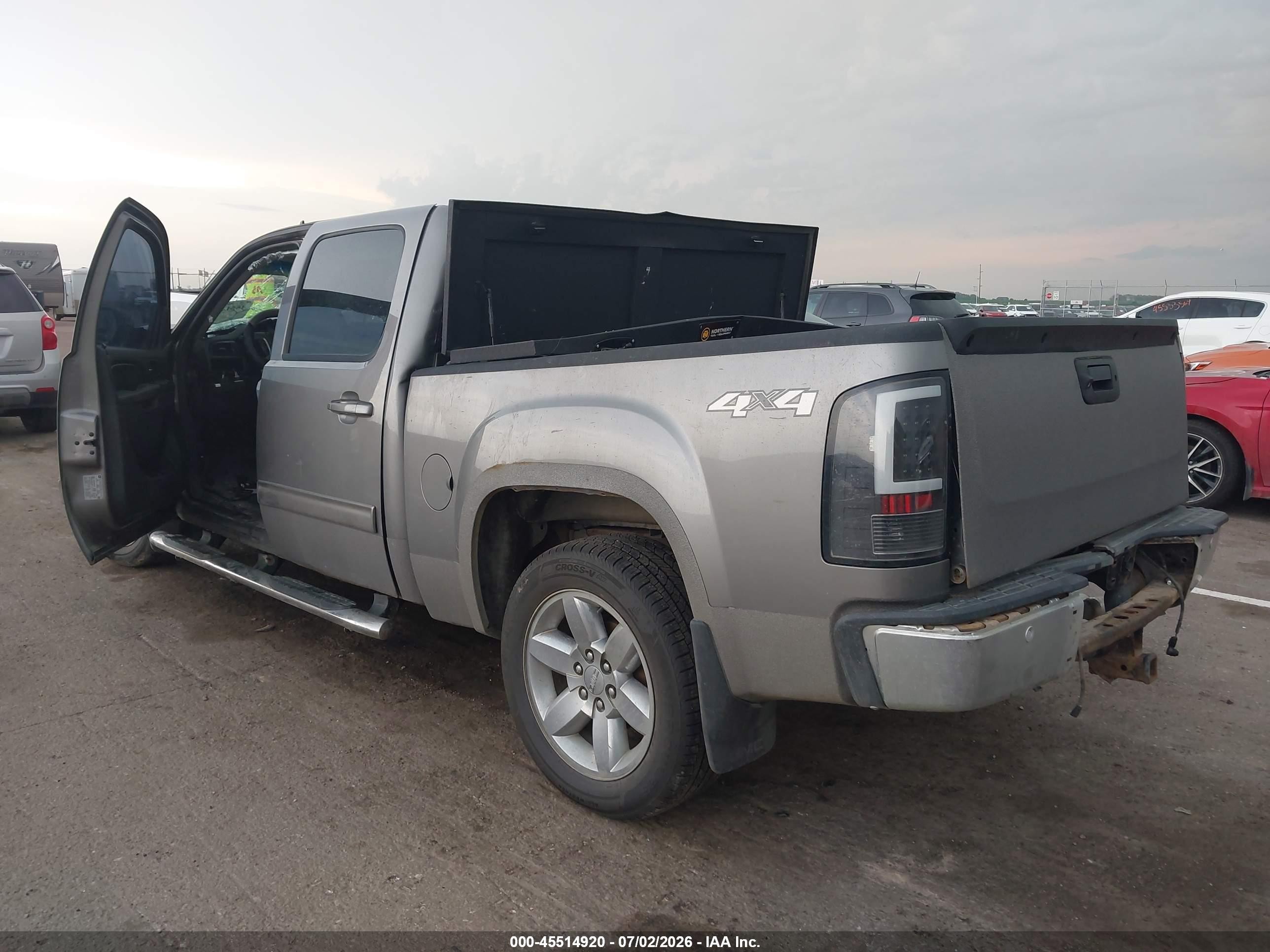 2013 Gmc Sierra 1500 Slt Gray vin: 3GTP2WE73DG134097