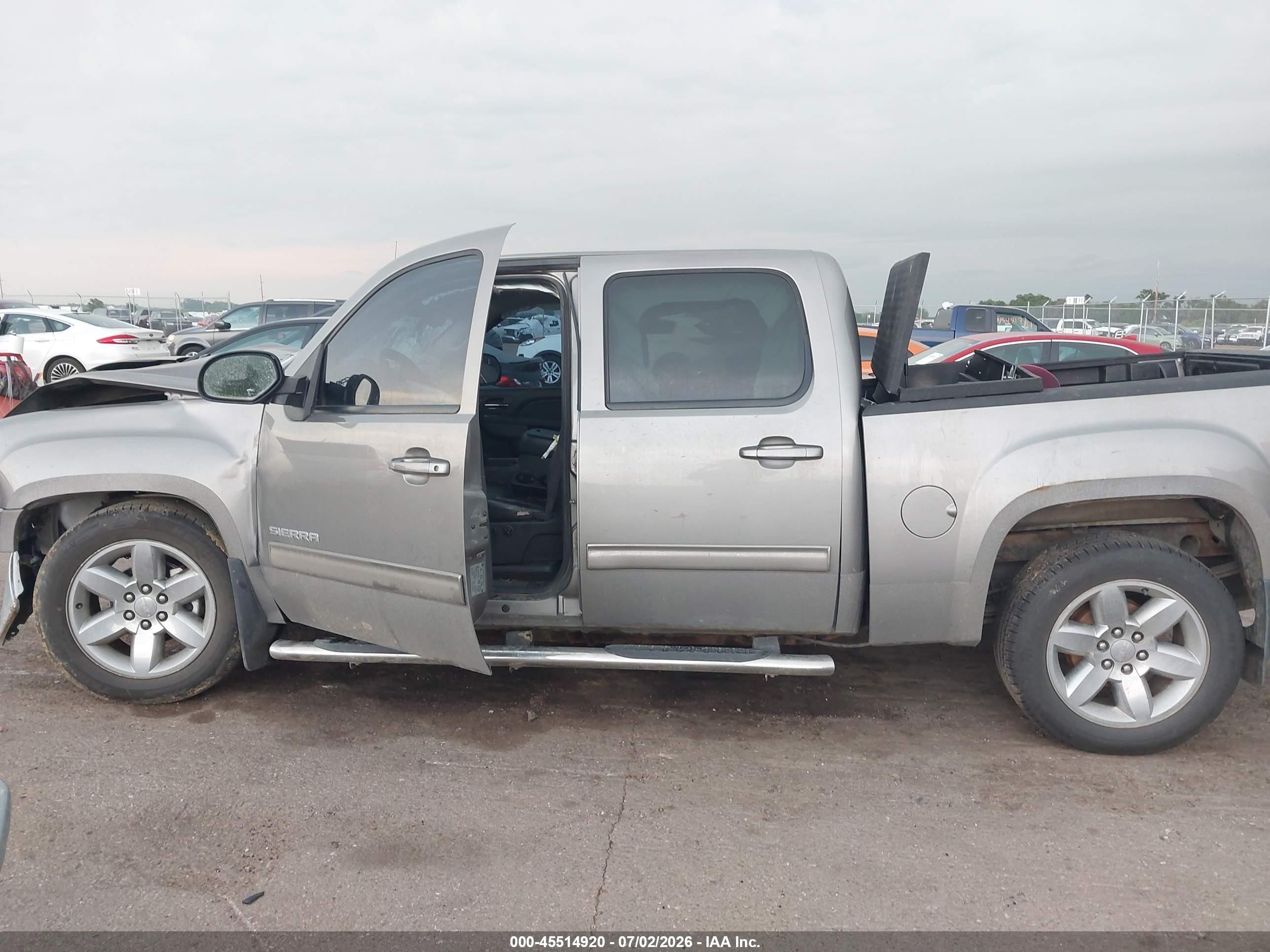 2013 Gmc Sierra 1500 Slt Gray vin: 3GTP2WE73DG134097