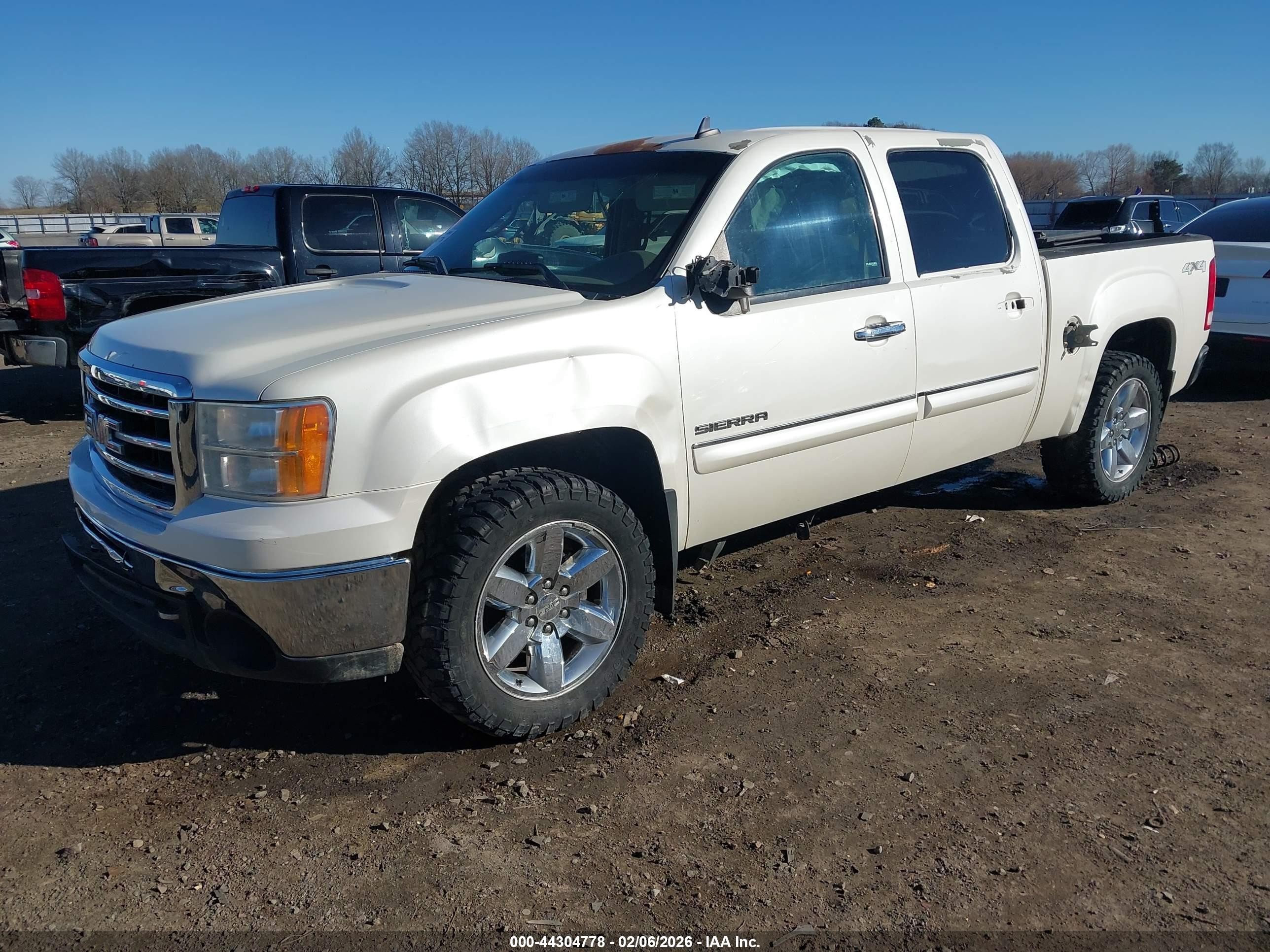 2013 Gmc Sierra 1500 Slt Белый vin: 3GTP2WE74DG346846