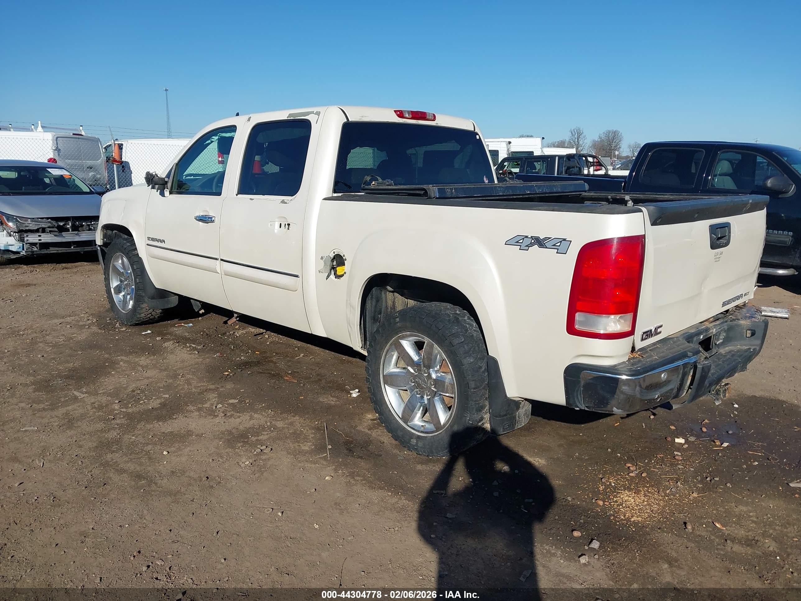 2013 Gmc Sierra 1500 Slt Белый vin: 3GTP2WE74DG346846