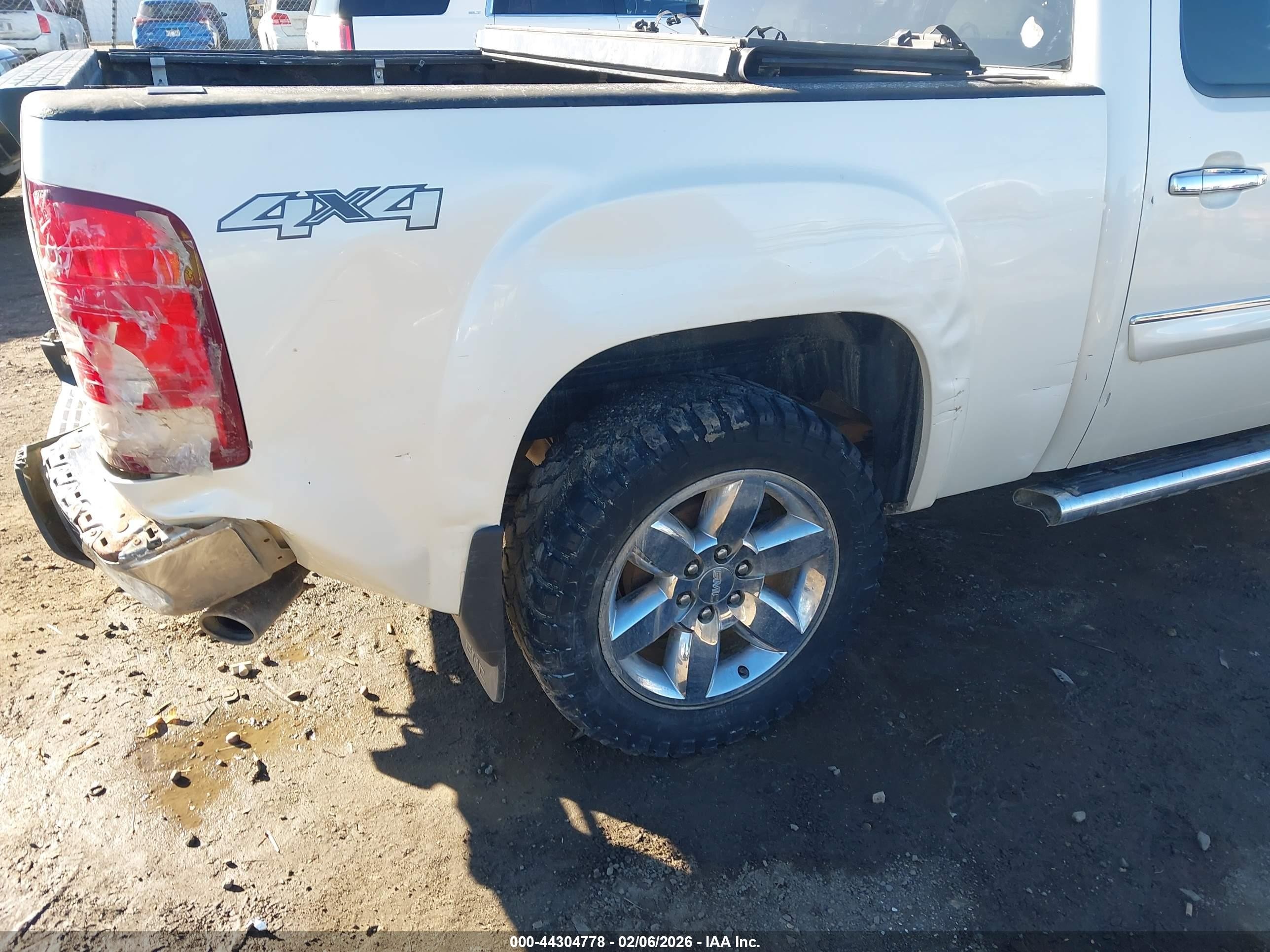 2013 Gmc Sierra 1500 Slt Белый vin: 3GTP2WE74DG346846