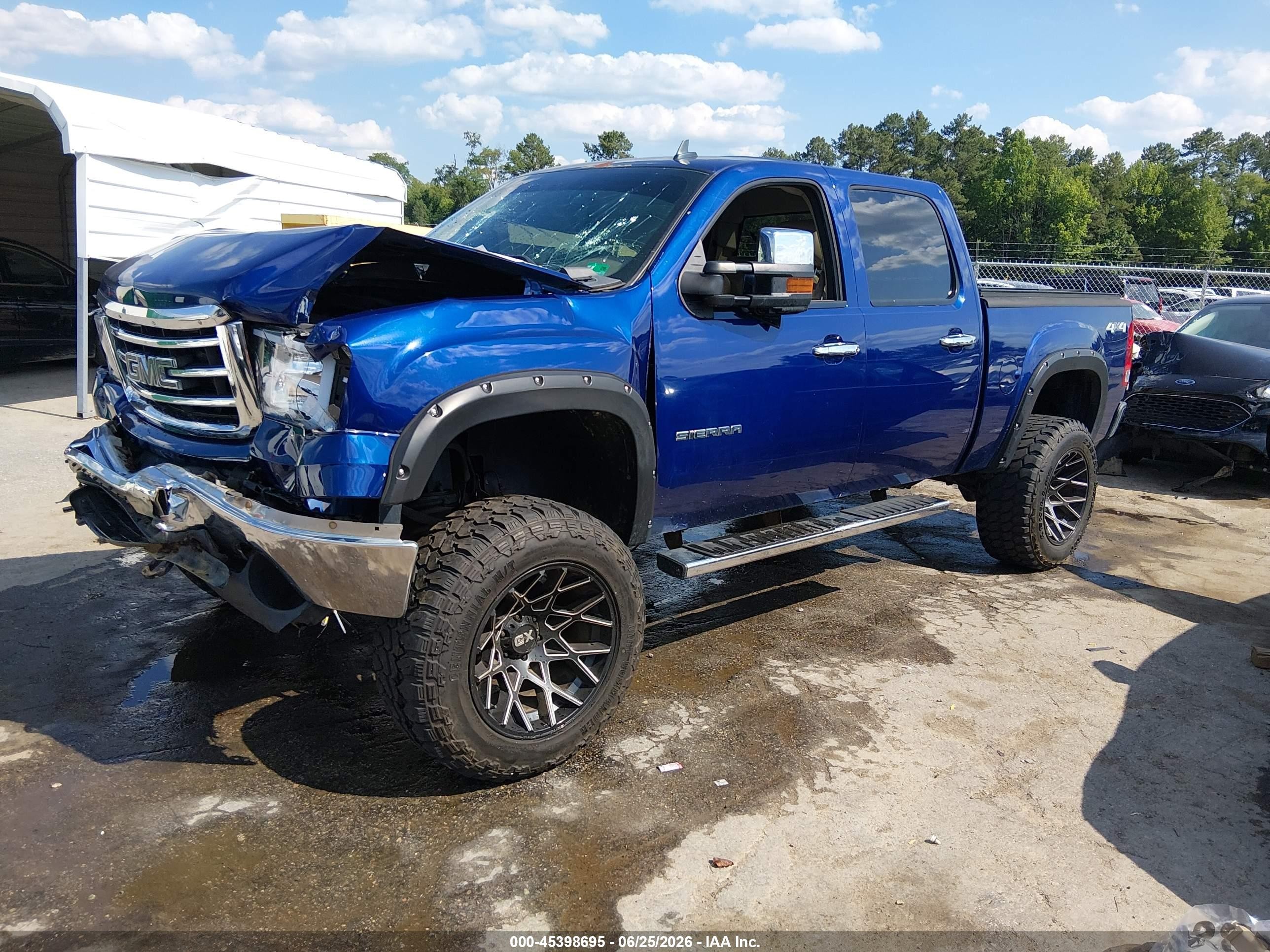 2013 Gmc Sierra 1500 Slt Blue vin: 3GTP2WE75DG164086