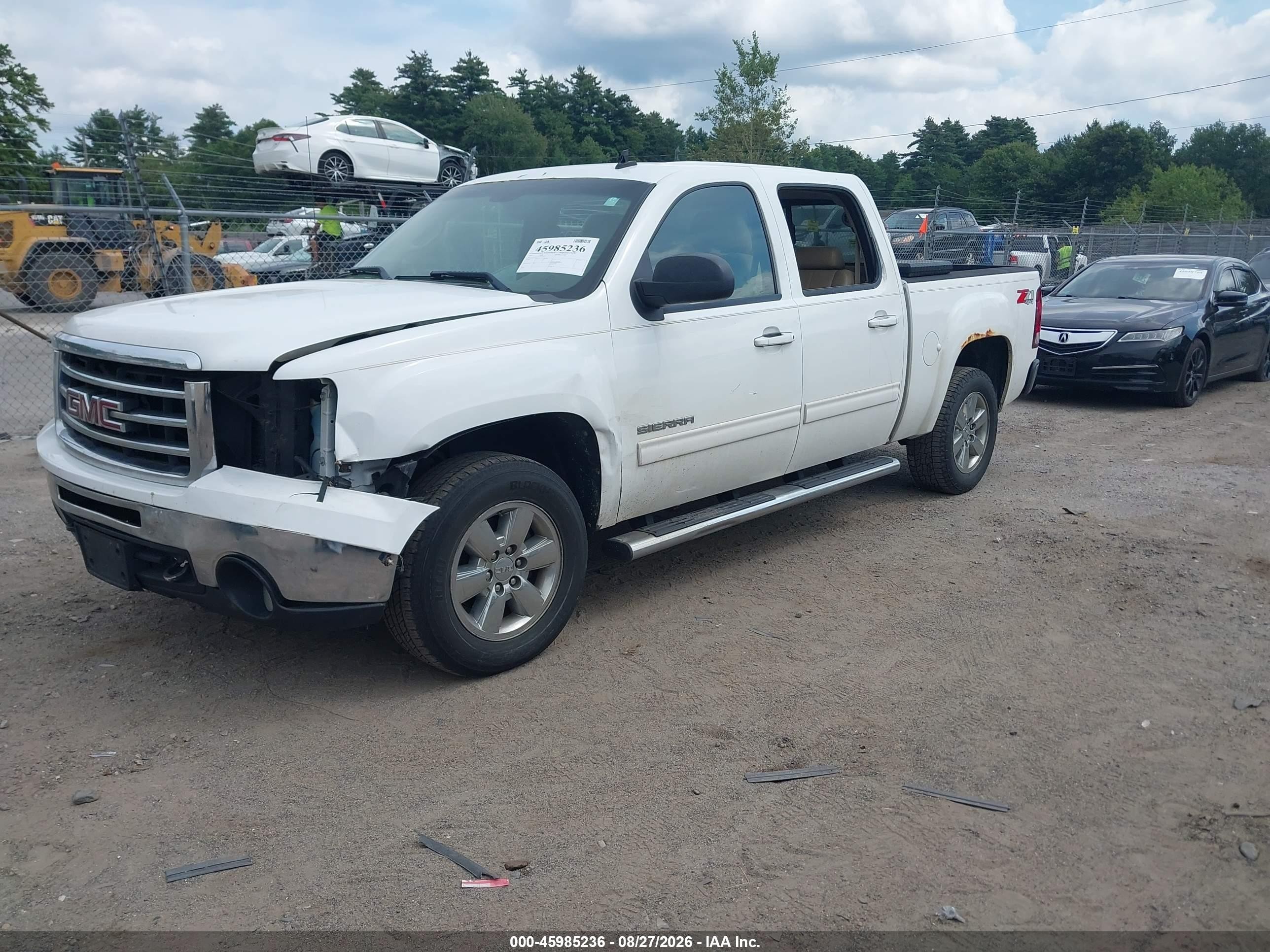 2012 Gmc Sierra 1500 Slt White vin: 3GTP2WE76CG135761