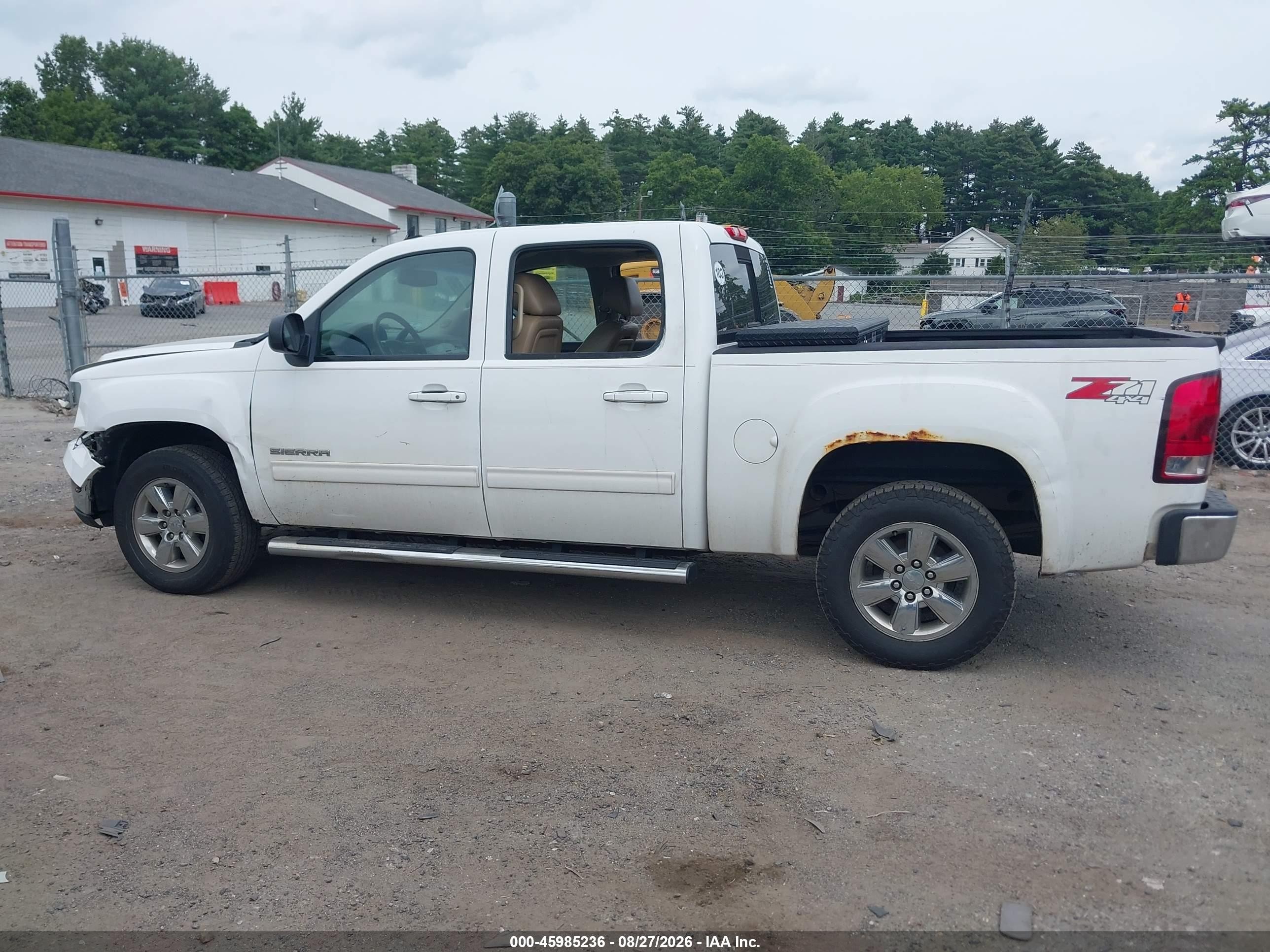 2012 Gmc Sierra 1500 Slt White vin: 3GTP2WE76CG135761