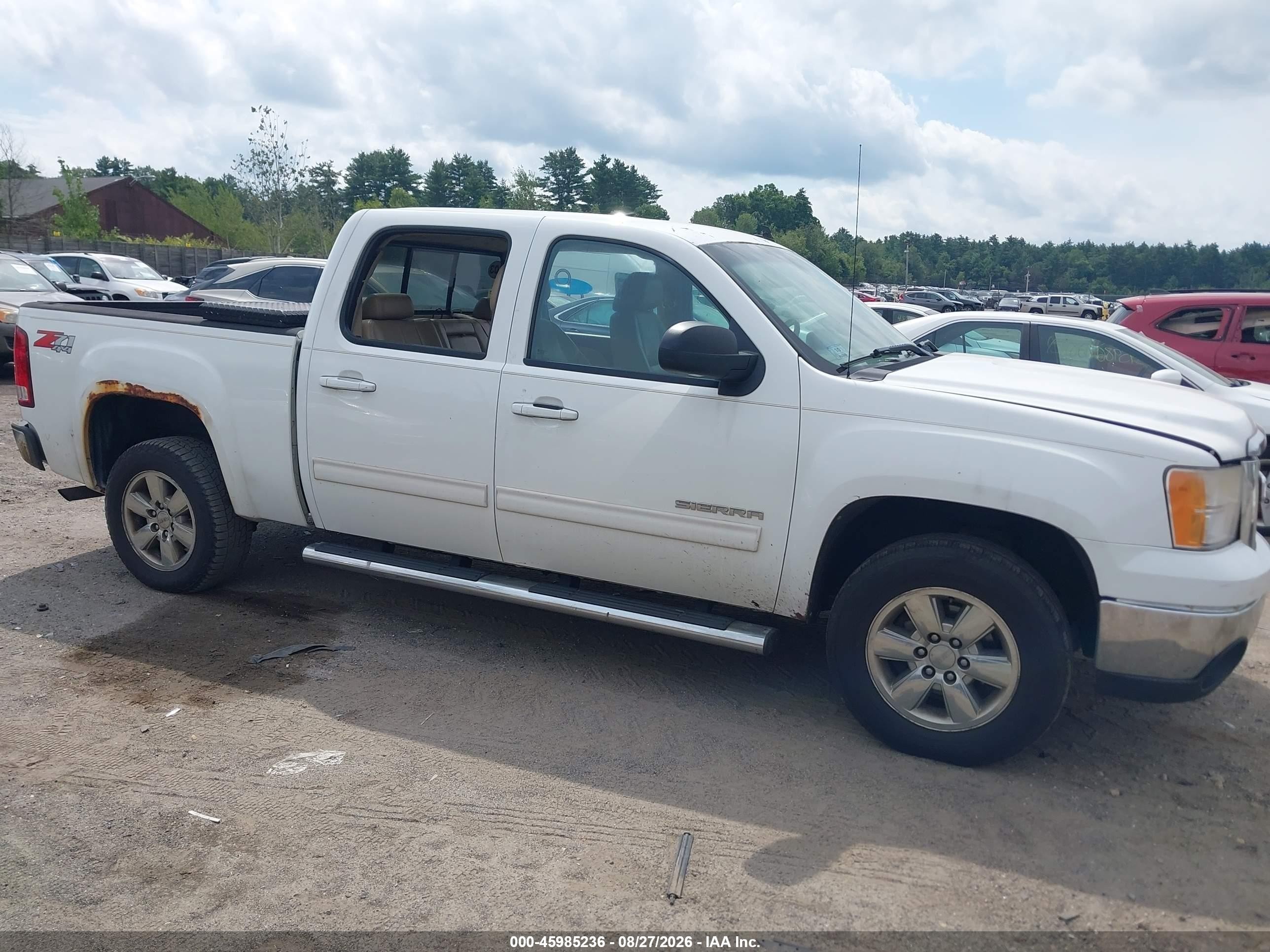 2012 Gmc Sierra 1500 Slt White vin: 3GTP2WE76CG135761