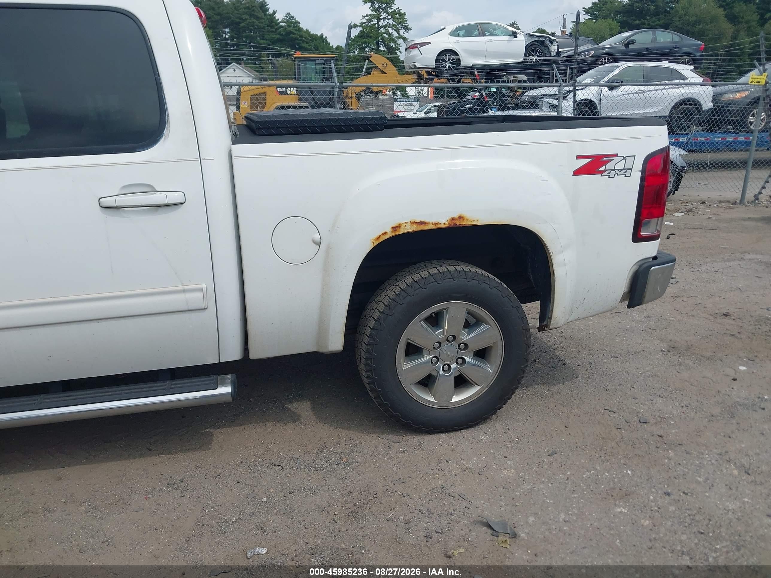2012 Gmc Sierra 1500 Slt White vin: 3GTP2WE76CG135761
