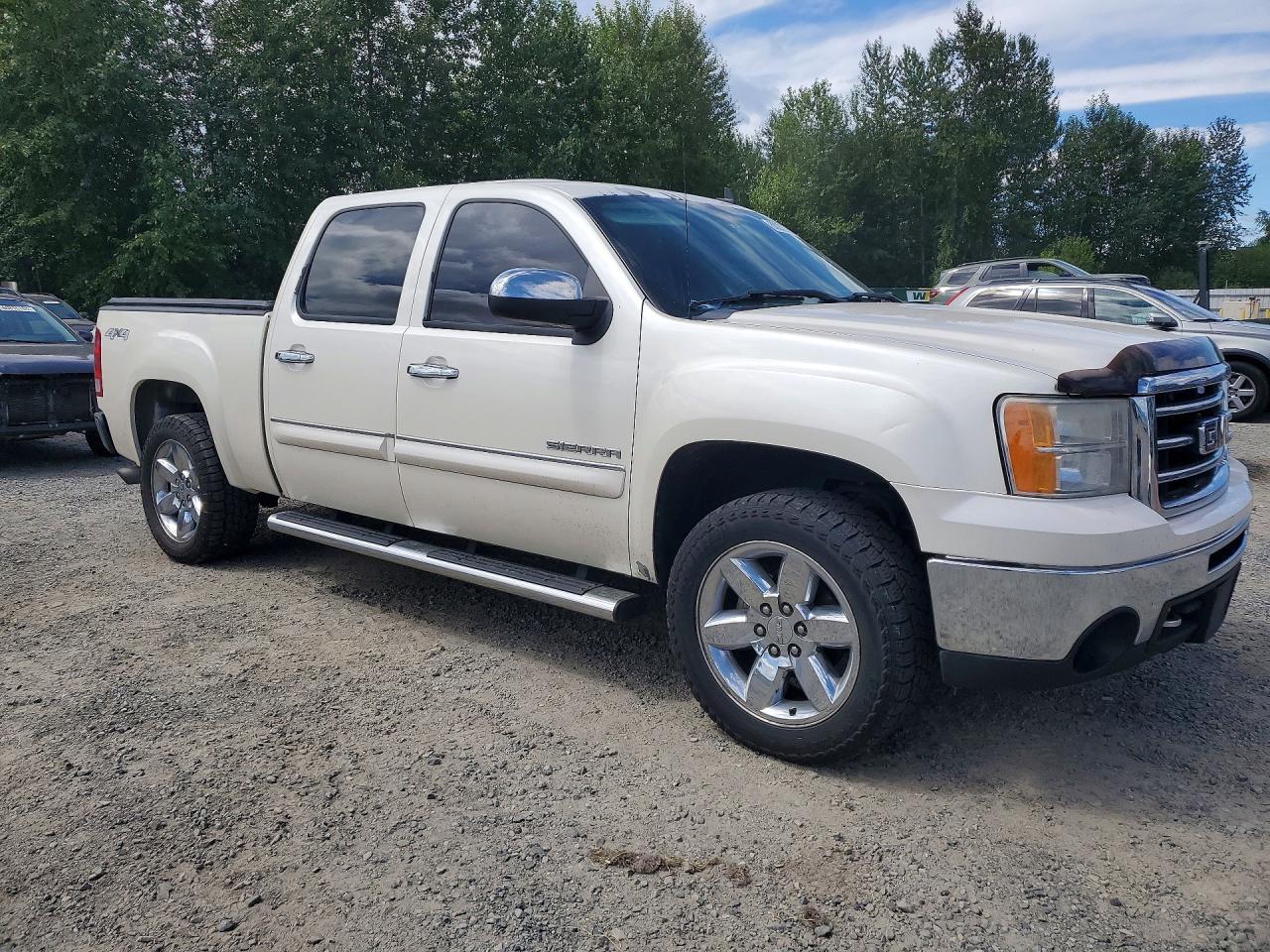 2013 Gmc Sierra K1500 Slt White vin: 3GTP2WE76DG264214