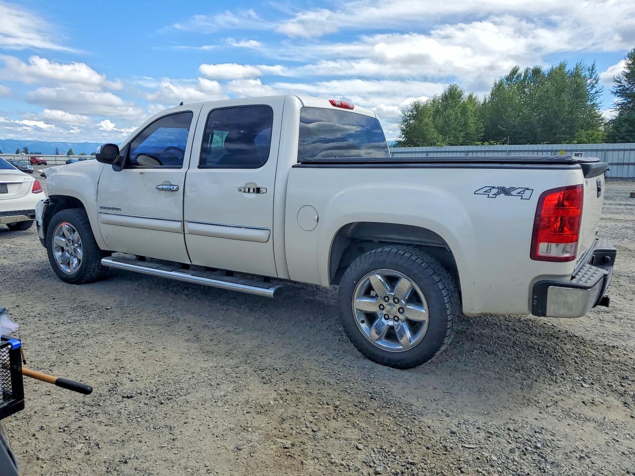 2013 Gmc Sierra K1500 Slt White vin: 3GTP2WE76DG264214