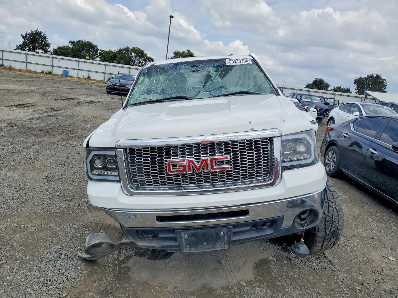 2013 Gmc Sierra K1500 Slt White vin: 3GTP2WE77DG347148