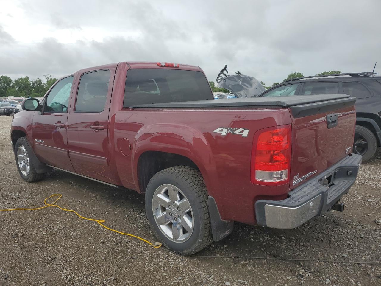 2013 Gmc Sierra K1500 Slt   Maroon vin: 3GTP2WE77DG374365