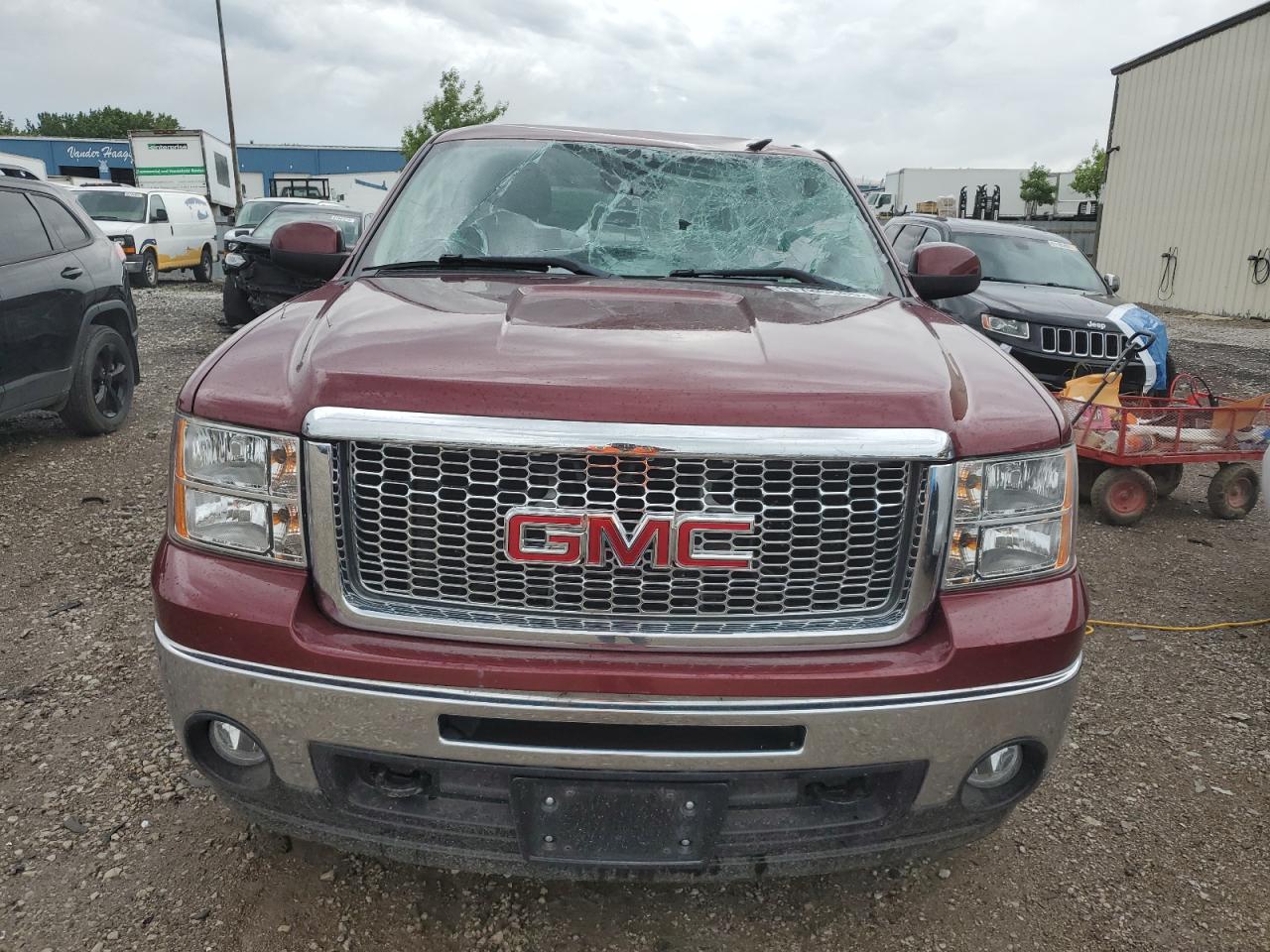 2013 Gmc Sierra K1500 Slt   Maroon vin: 3GTP2WE77DG374365