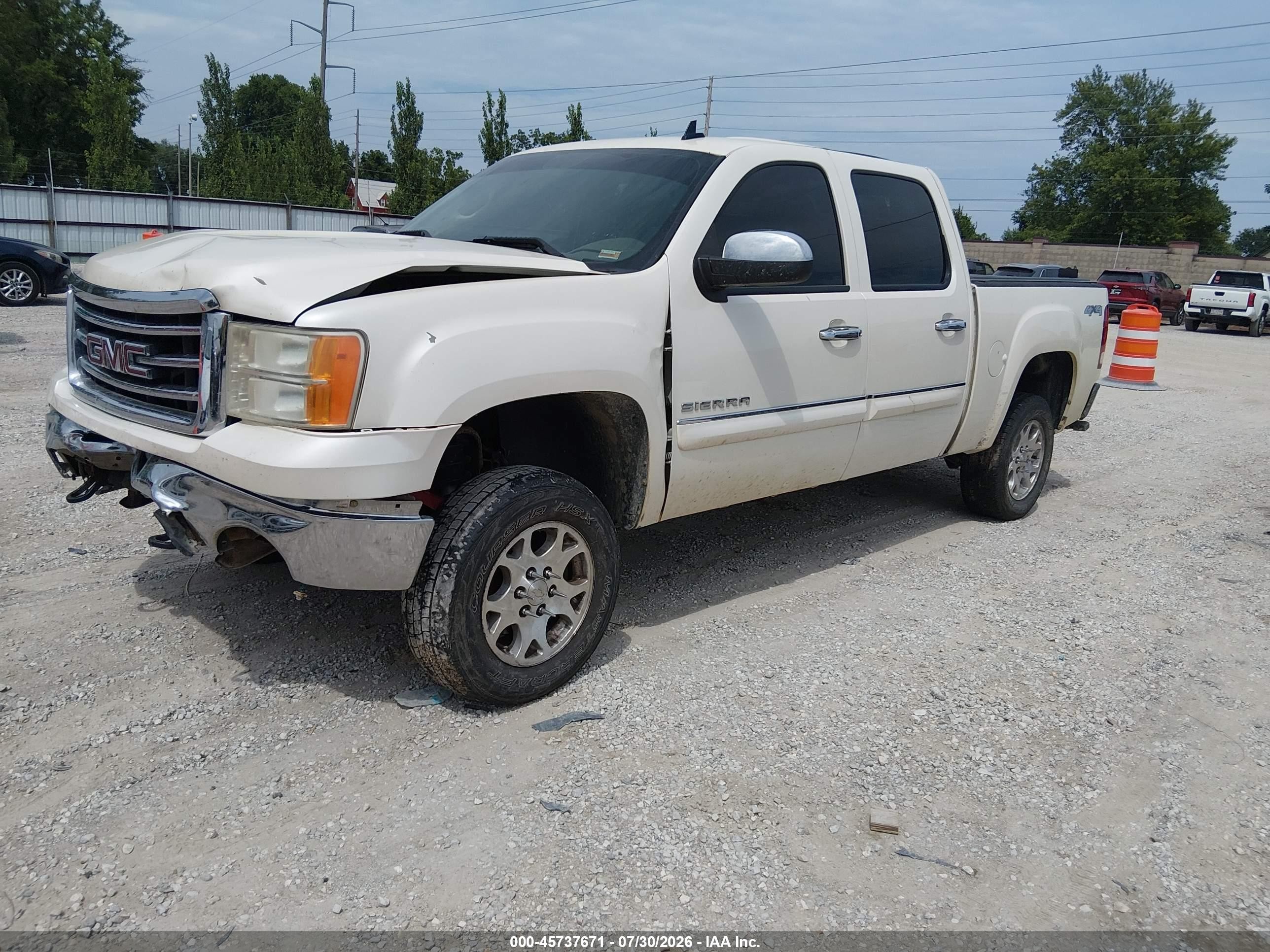 2013 Gmc Sierra 1500 Slt Белый vin: 3GTP2WE78DG219632