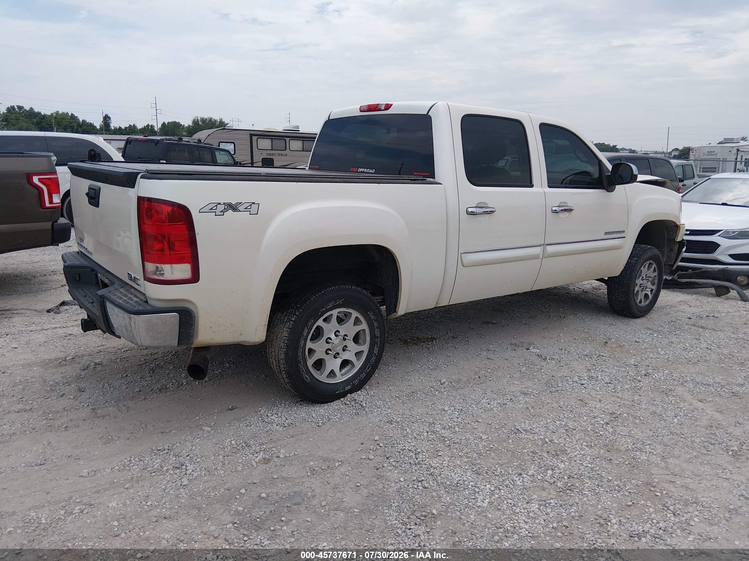2013 Gmc Sierra 1500 Slt Белый vin: 3GTP2WE78DG219632
