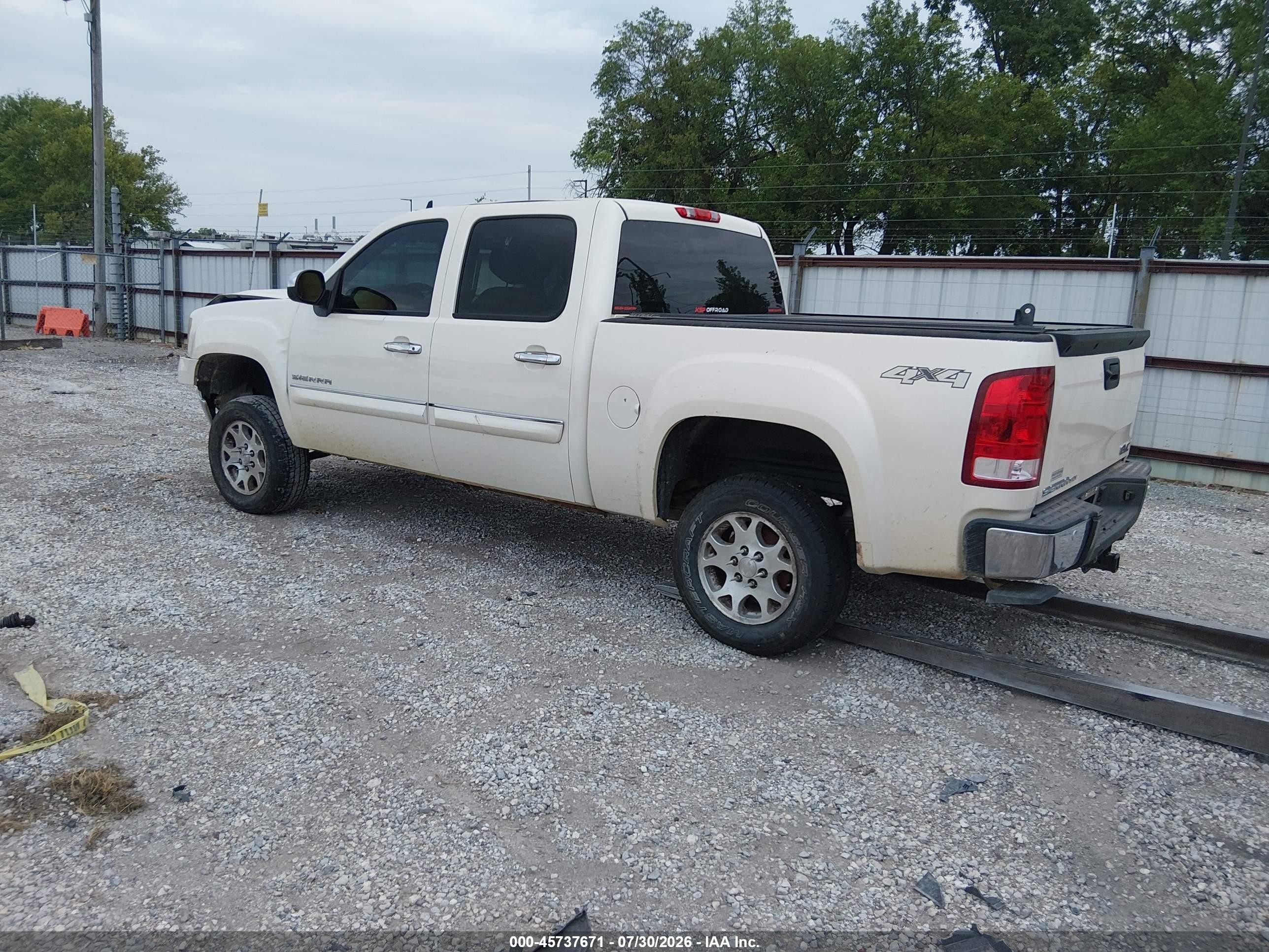 2013 Gmc Sierra 1500 Slt Белый vin: 3GTP2WE78DG219632