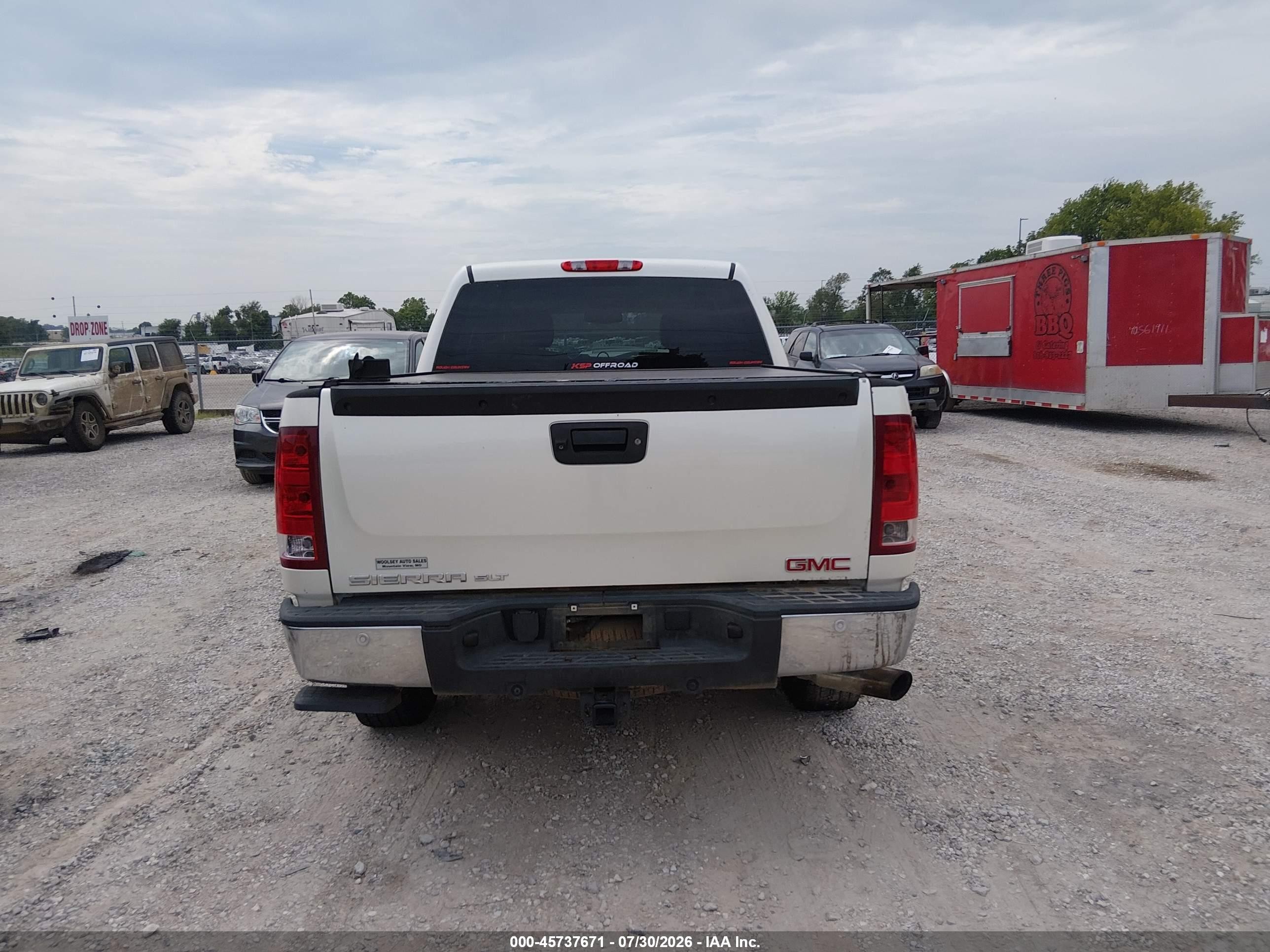 2013 Gmc Sierra 1500 Slt Белый vin: 3GTP2WE78DG219632