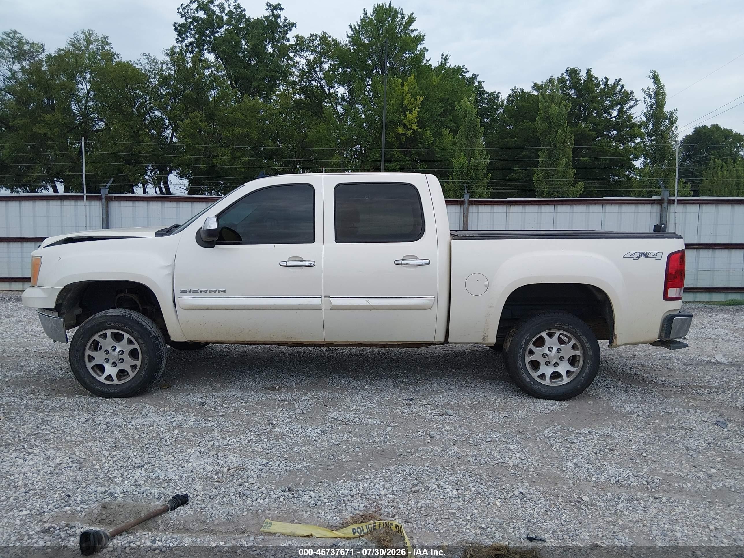 2013 Gmc Sierra 1500 Slt Белый vin: 3GTP2WE78DG219632