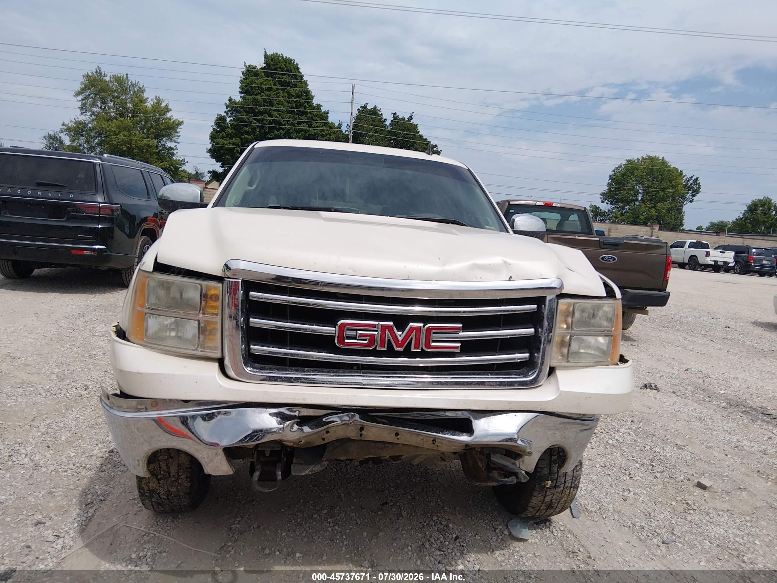 2013 Gmc Sierra 1500 Slt Белый vin: 3GTP2WE78DG219632
