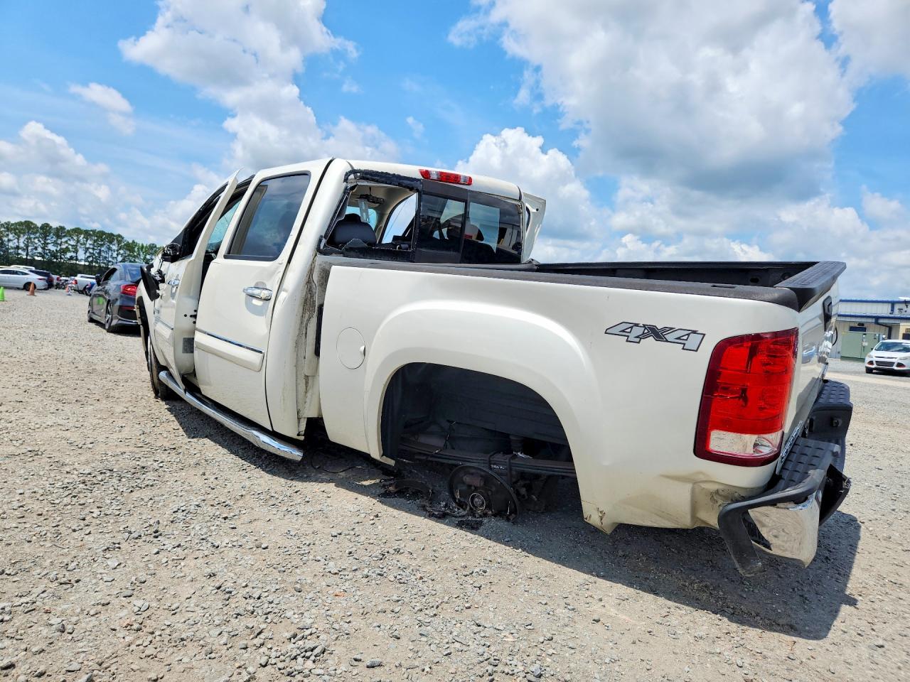 2013 Gmc Sierra K1500 Slt White vin: 3GTP2WE78DG329161